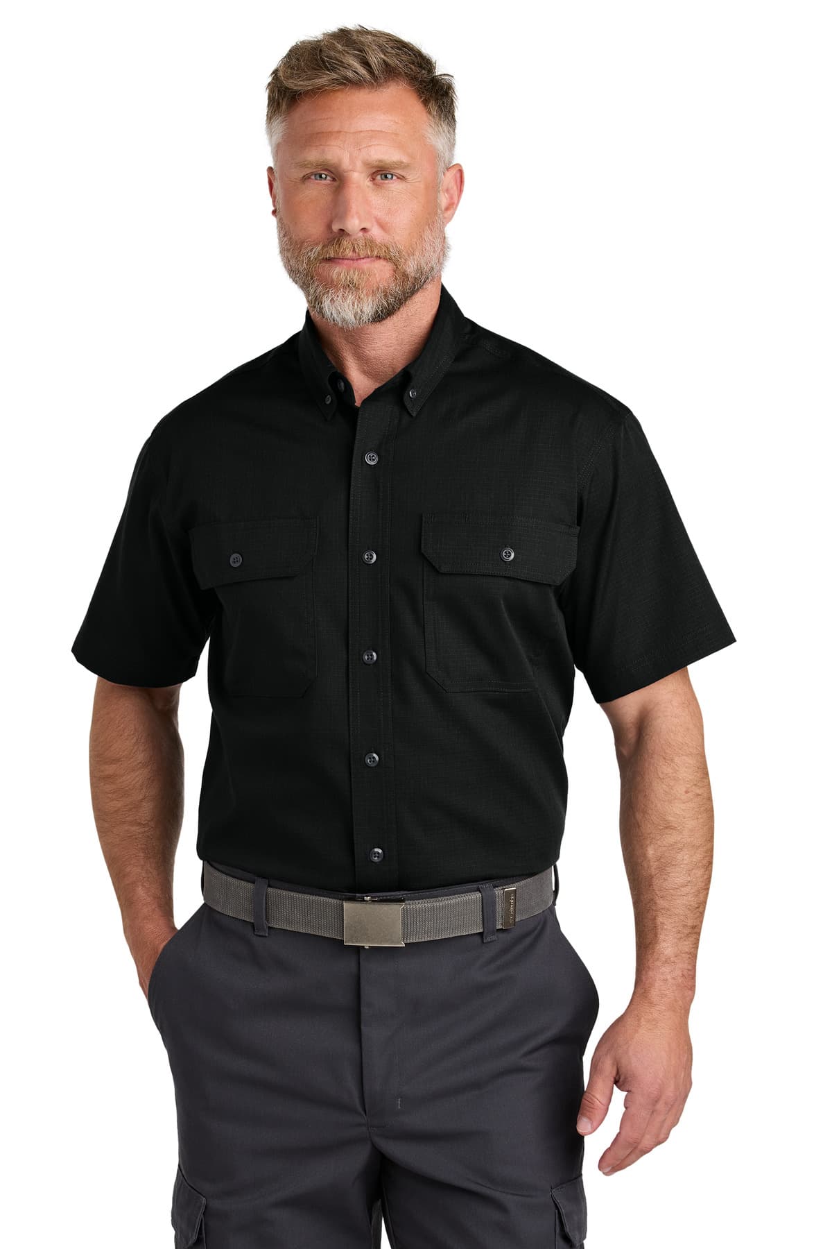 CornerStone ® Short Sleeve Select Ripstop Shirt CSW175 thumbnail 3