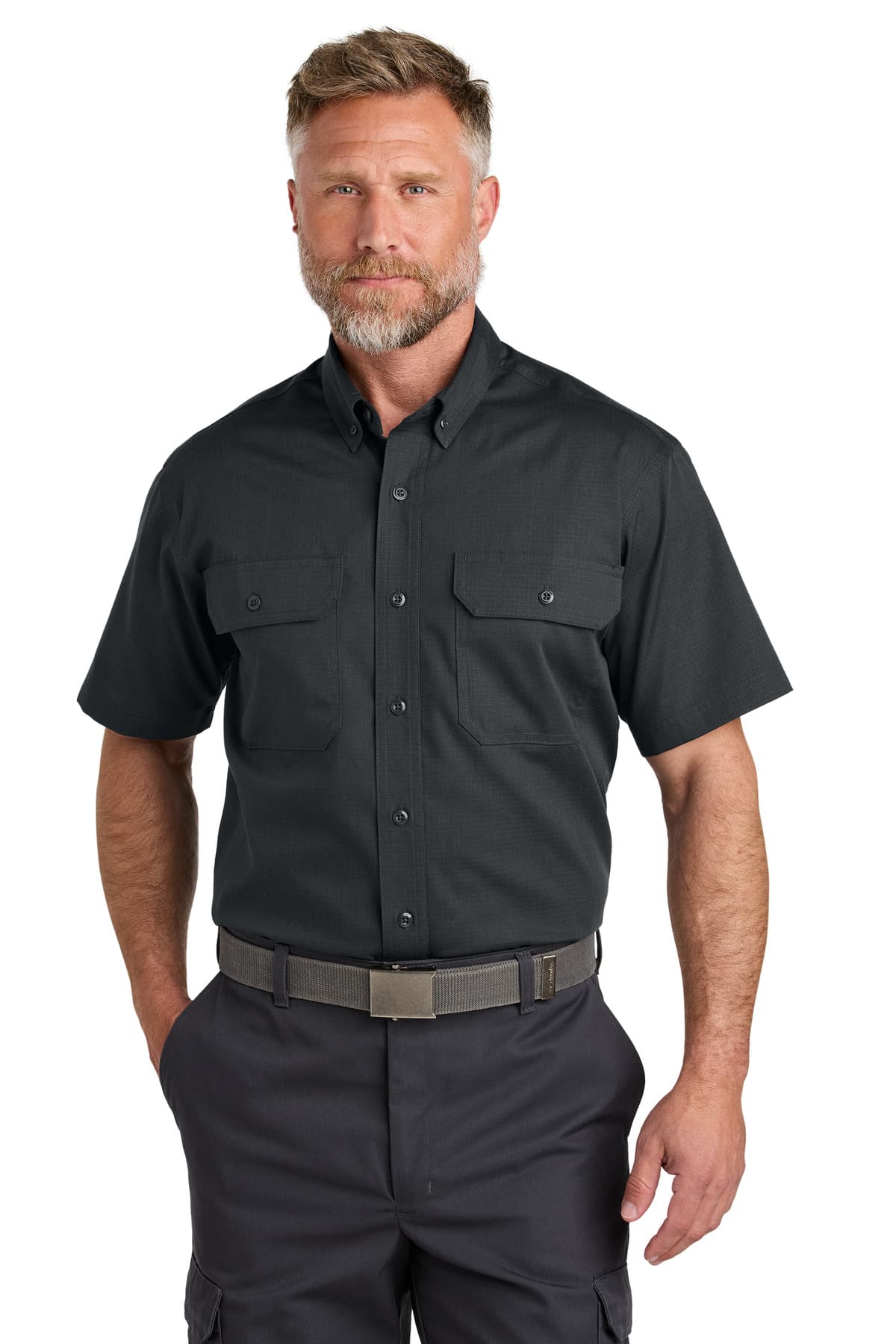CornerStone ® Short Sleeve Select Ripstop Shirt CSW175 thumbnail 2