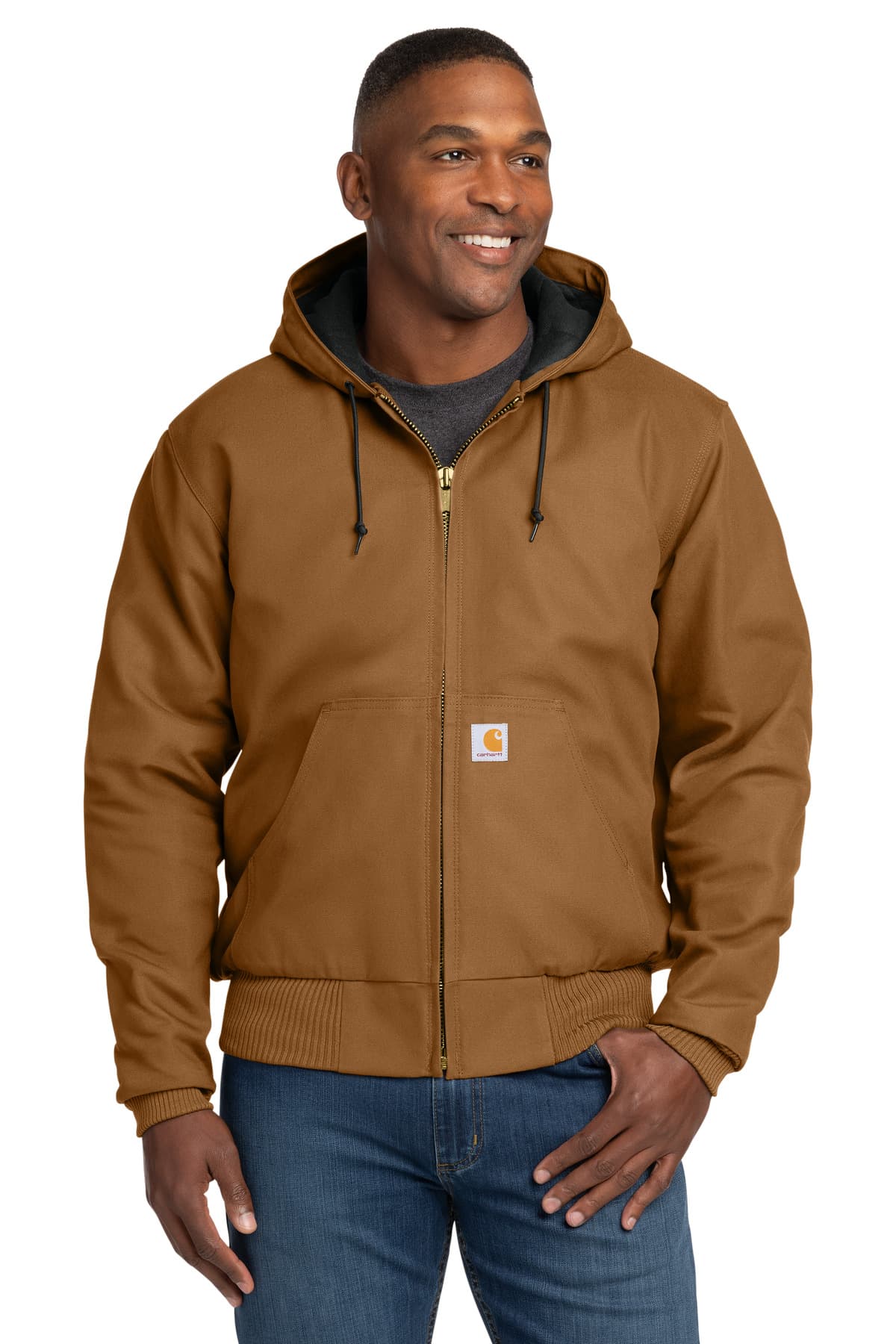 Carhartt ® Quilted-Flanne-Lined Duck Active Jac. CT106677 thumbnail 3