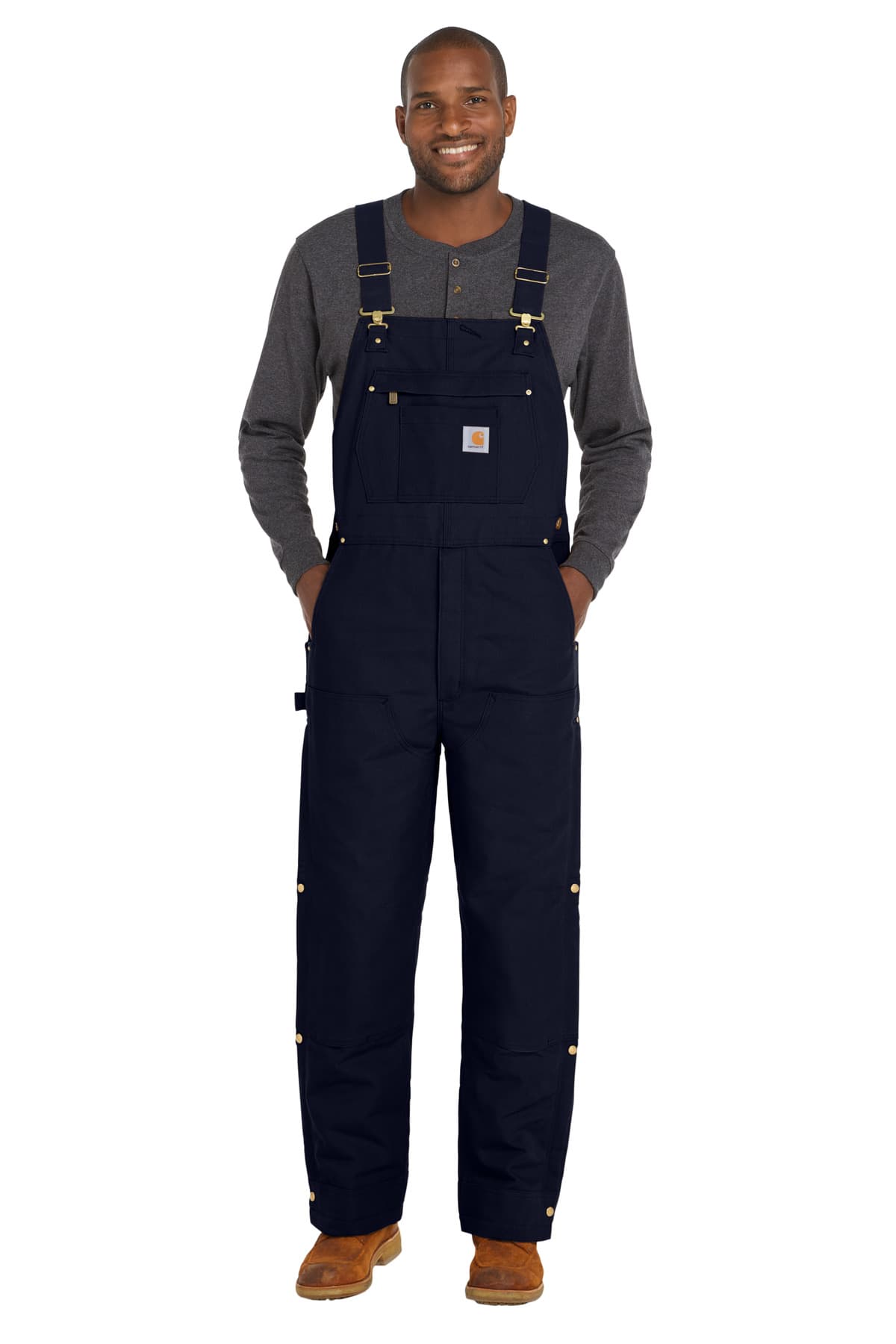 Carhartt ® Tall Firm Duck Insulated Bib Overalls CTT106672 thumbnail 4