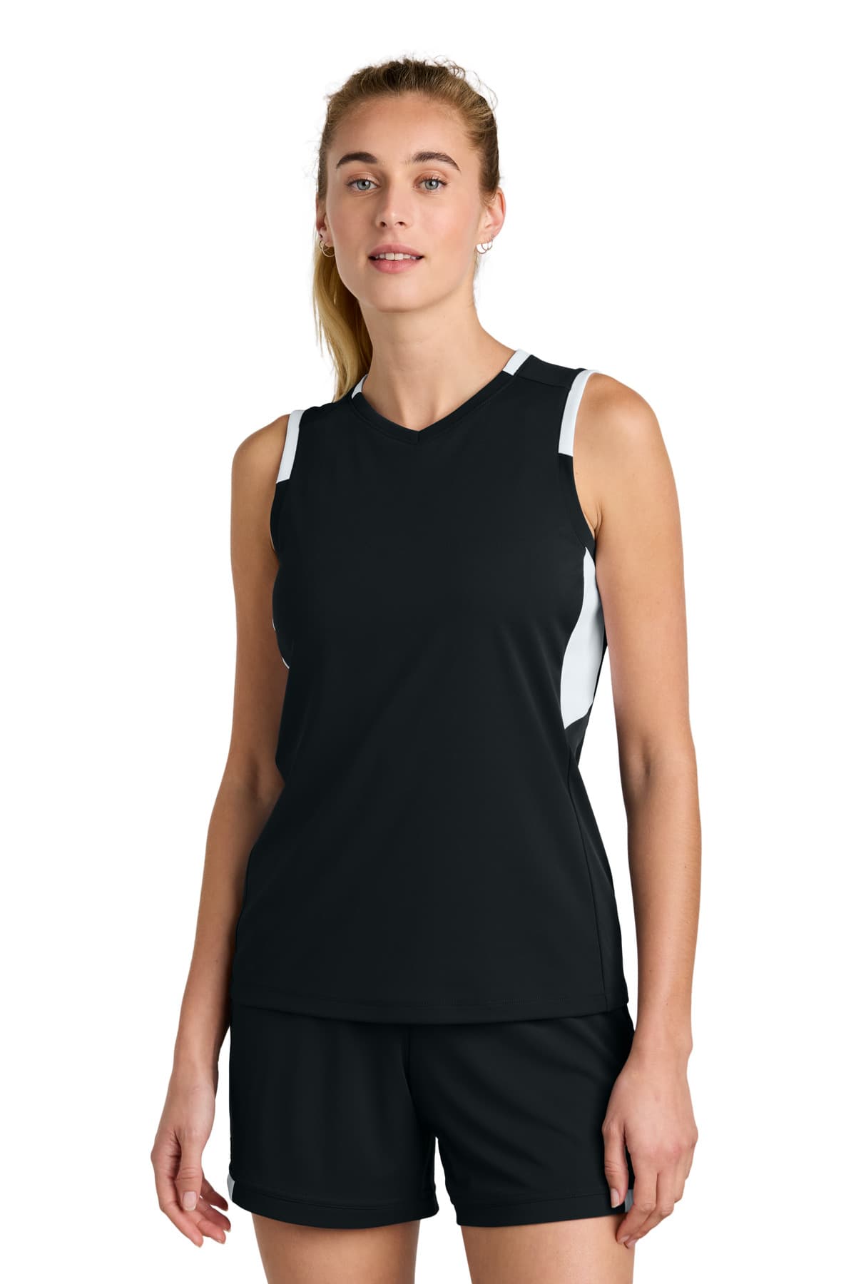 Sport-Tek ® Women's Club Sleeveless V-Neck LST441 thumbnail 2