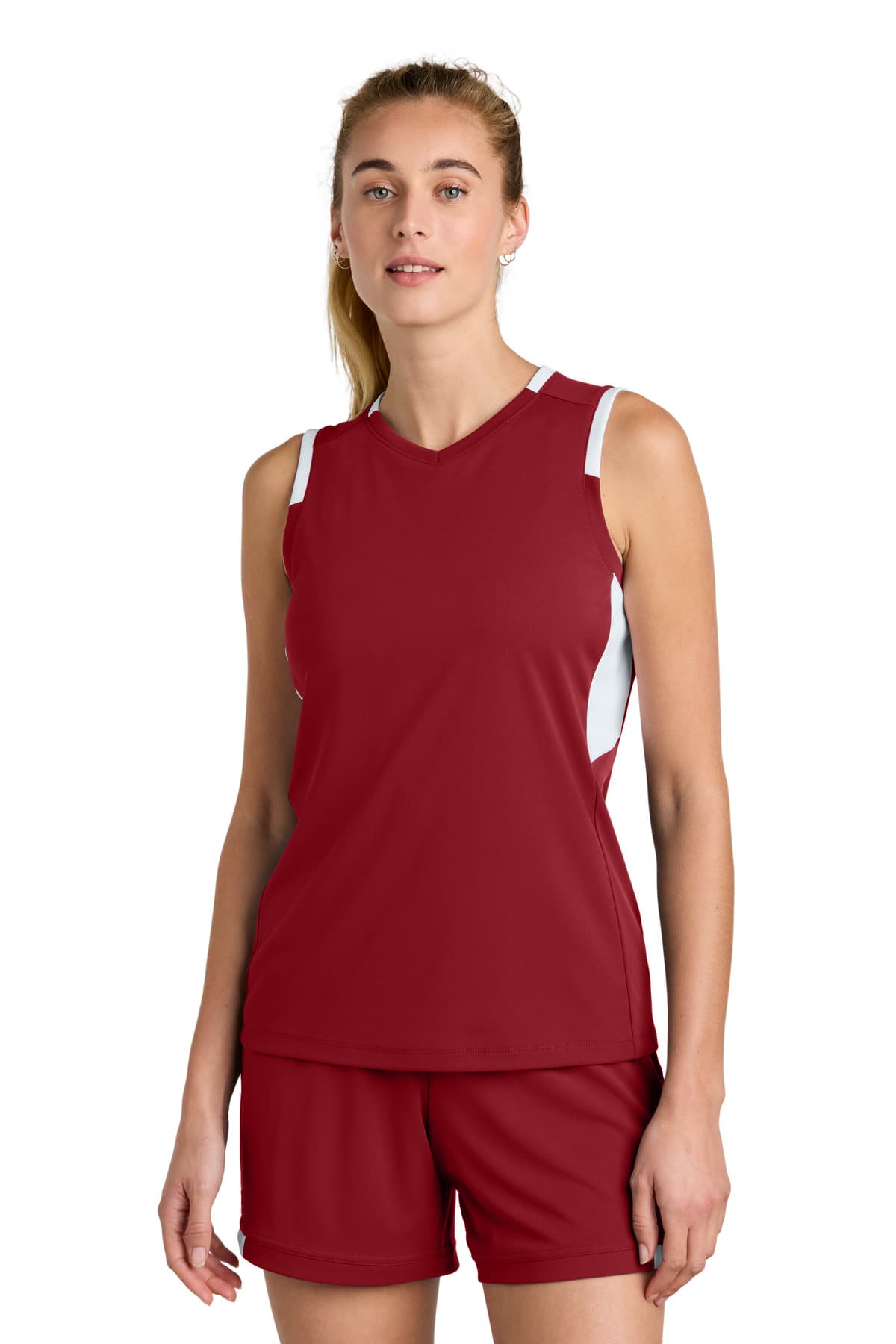 Sport-Tek ® Women's Club Sleeveless V-Neck LST441 thumbnail 3
