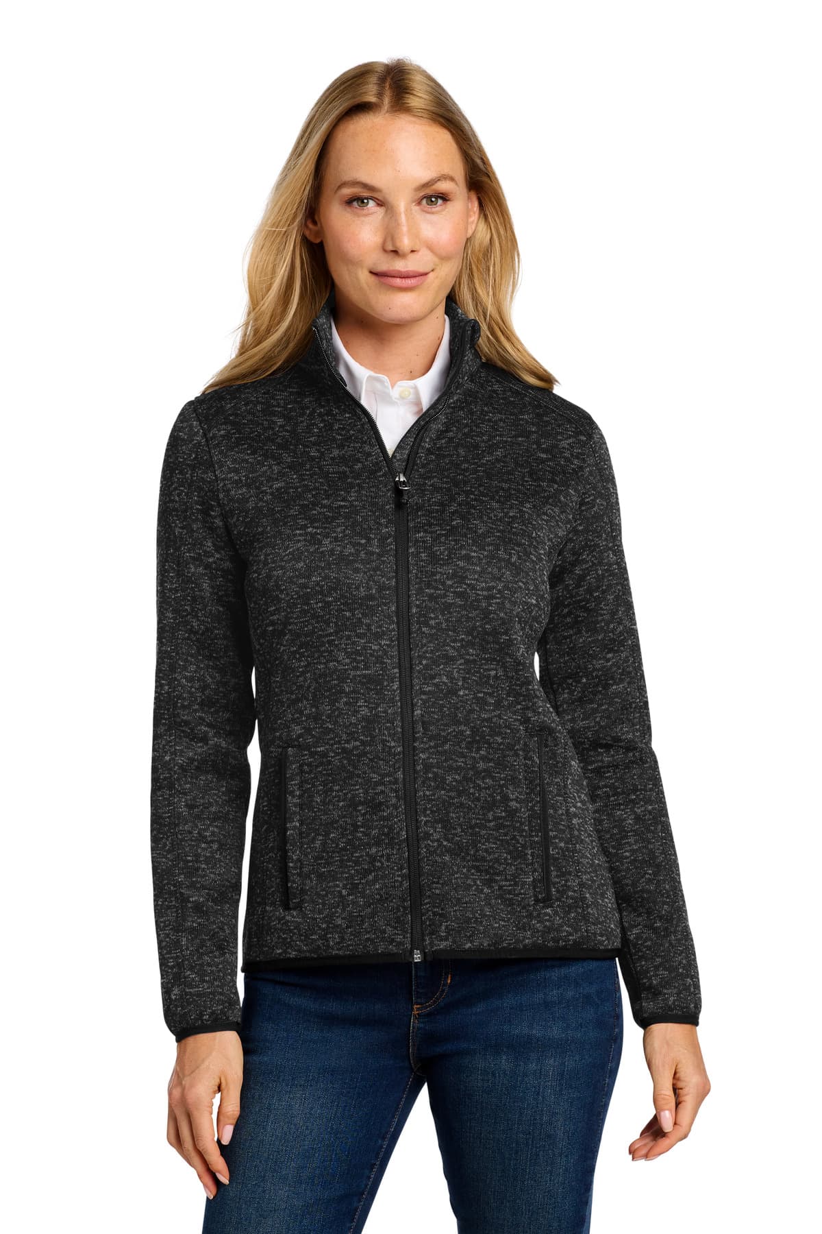 Port Authority ® Women's Sweater Fleece Jacket. L232 thumbnail 2