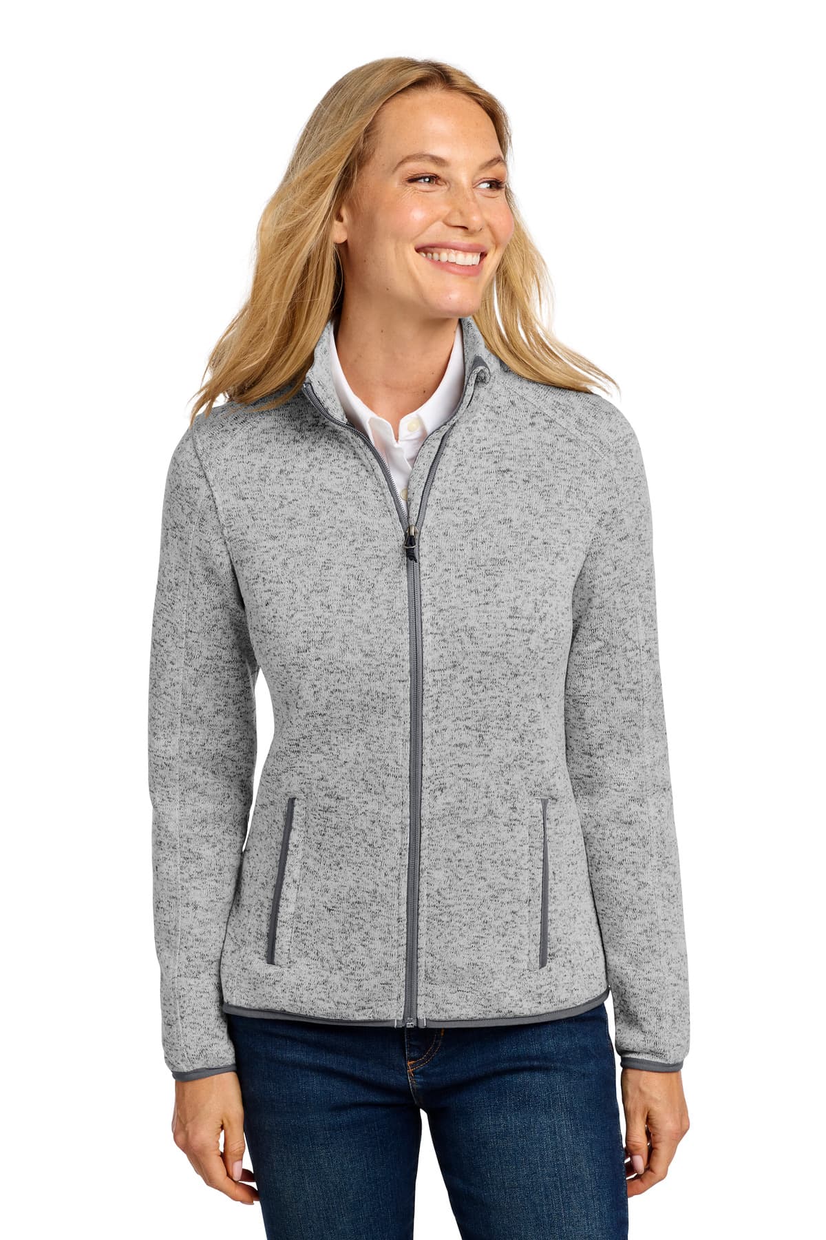 Port Authority ® Women's Sweater Fleece Jacket. L232 thumbnail 3