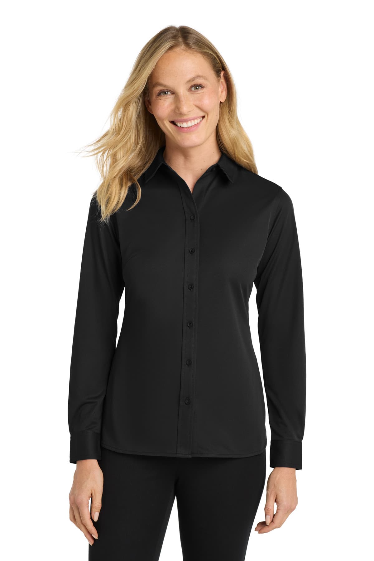 Port Authority ® Women's Dimension Knit Dress Shirt. L570 thumbnail 3