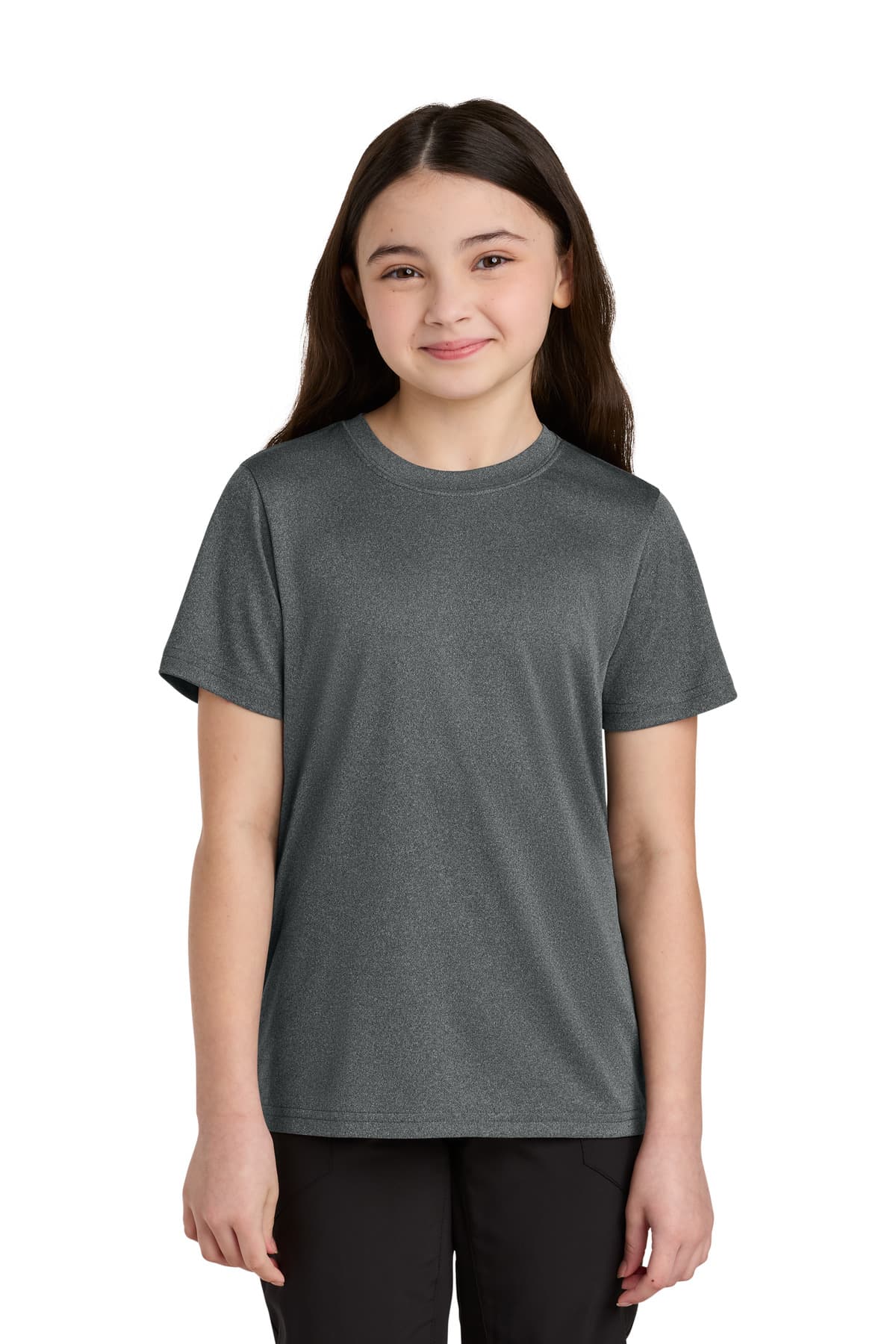 Port & Co  Youth Heather Performance Tee PC390Y thumbnail 2