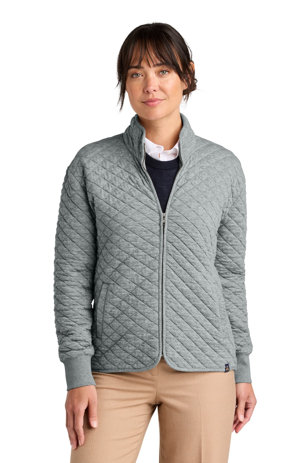 Brooks Brothers ® Women's Diamond Quilt Full-Zip BB18213 thumbnail 3