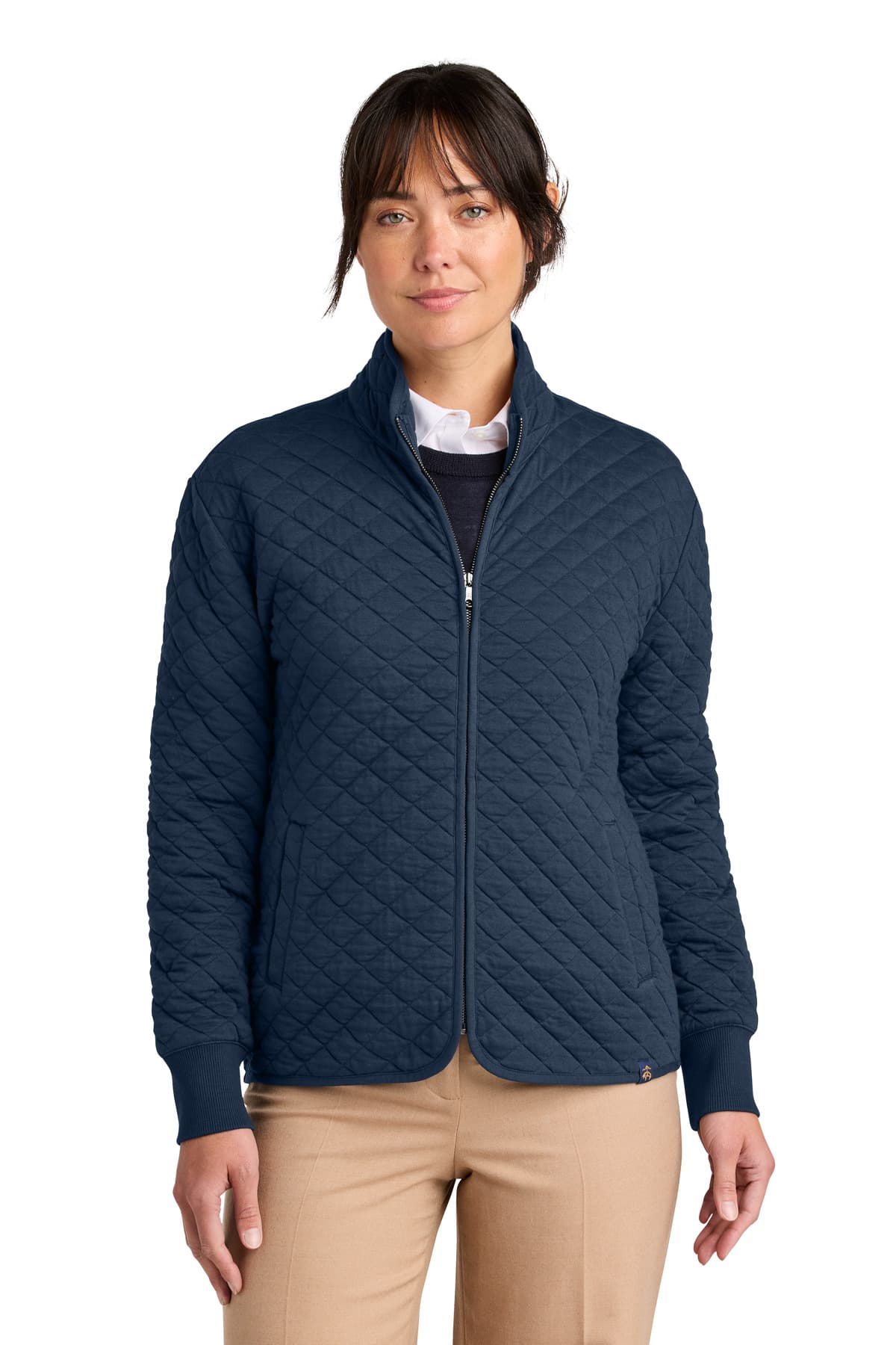 Brooks Brothers ® Women's Diamond Quilt Full-Zip BB18213 thumbnail 4