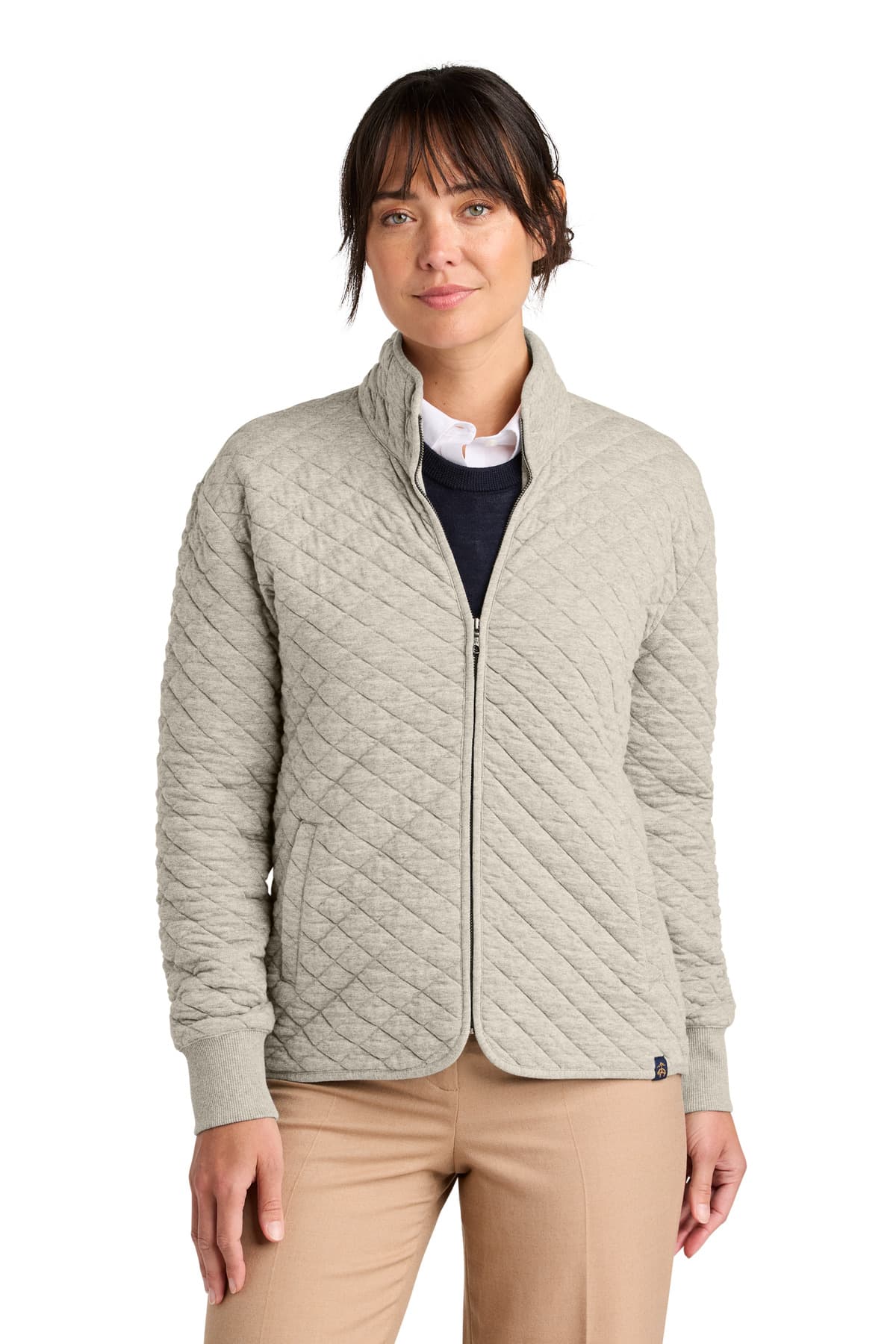 Brooks Brothers ® Women's Diamond Quilt Full-Zip BB18213 thumbnail 5
