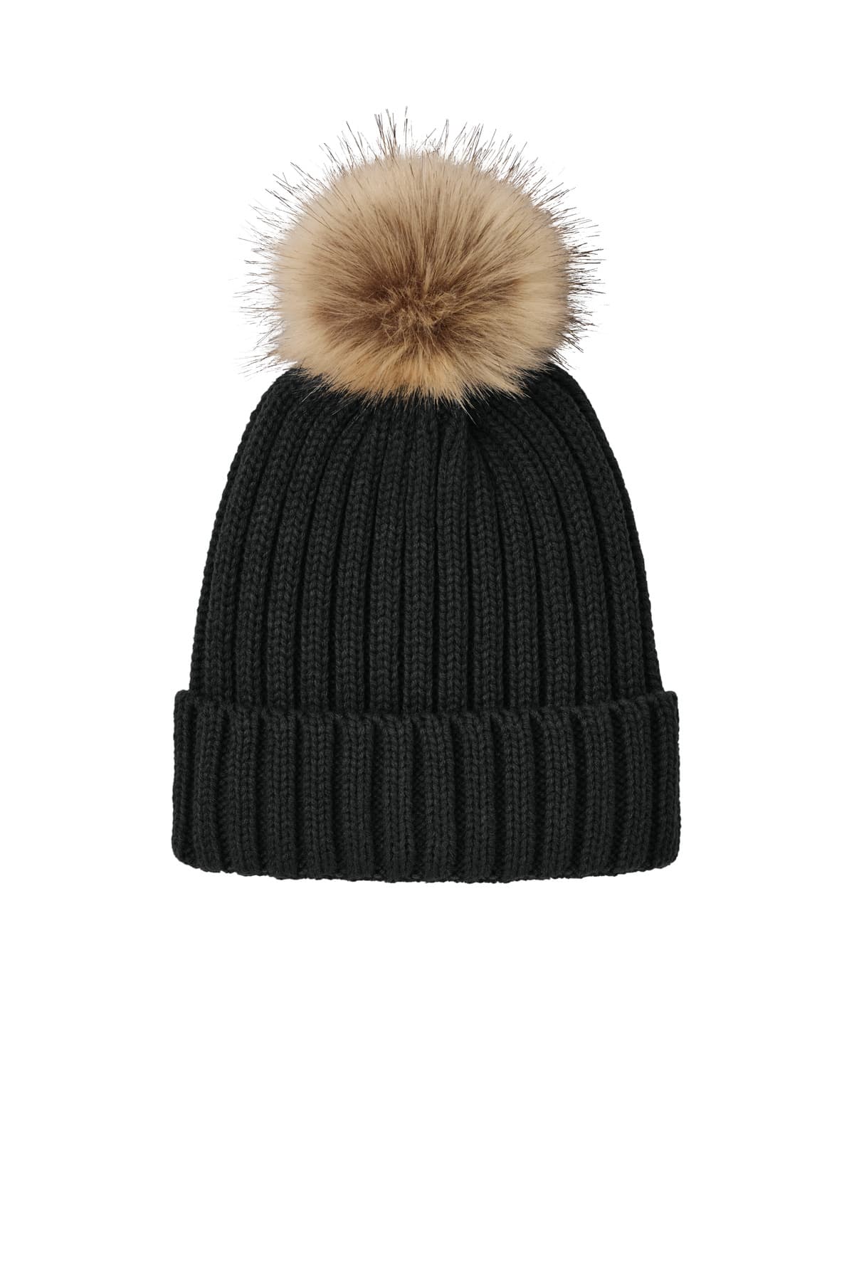Port Authority ® Faux Fur Pom Beanie C990 thumbnail 4