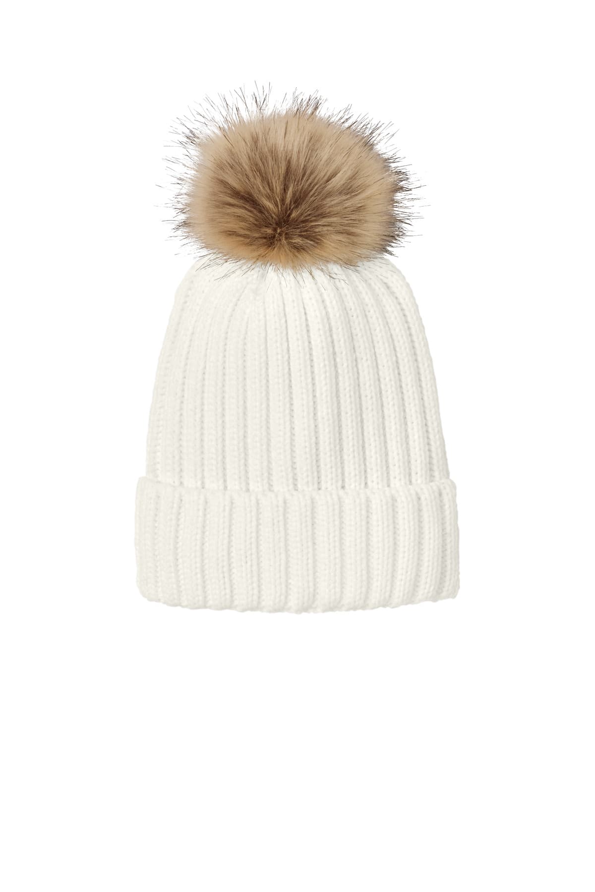 Port Authority ® Faux Fur Pom Beanie C990 thumbnail 5