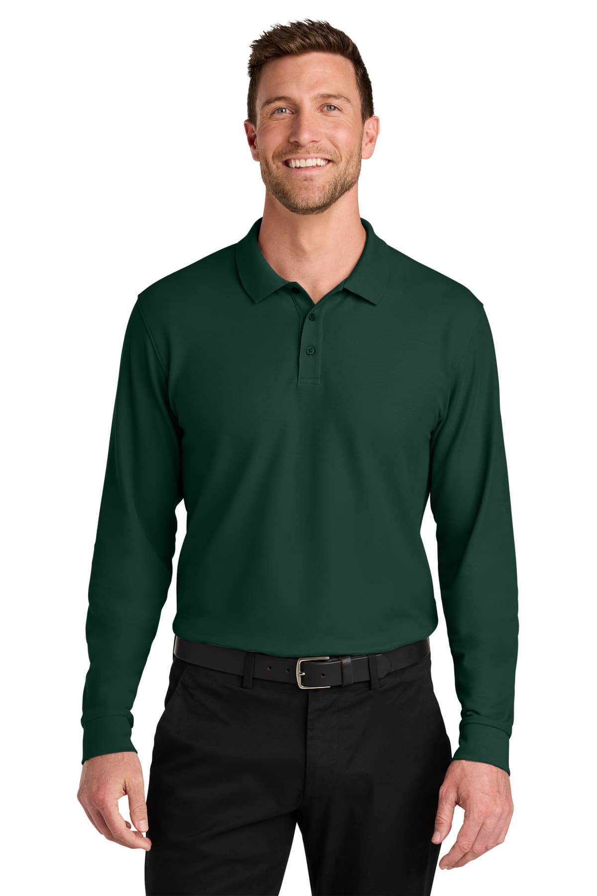 Port Authority ® Wearever Signature Pique Long Sleeve Polo K200LS thumbnail 3