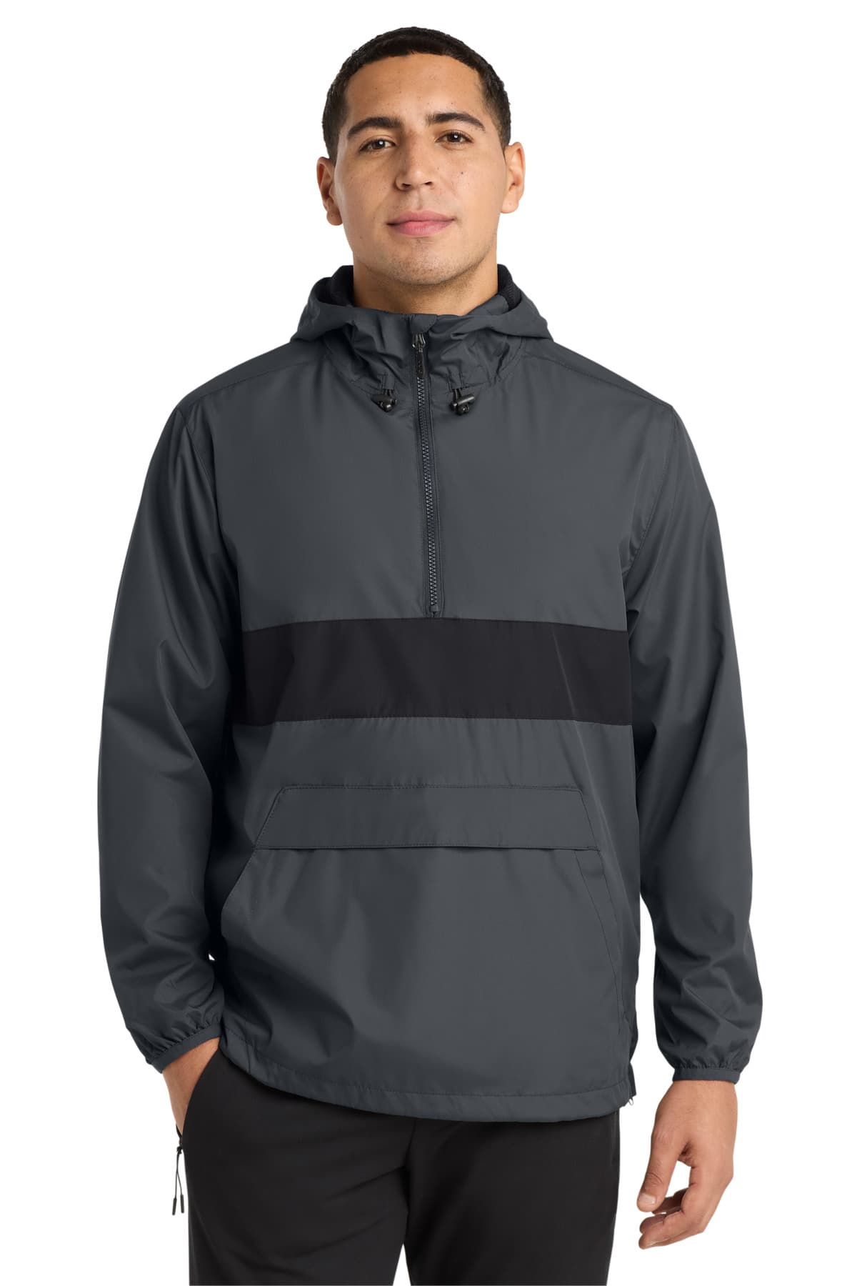 Sport-Tek ® Zipped Pocket Anorak. JST65 thumbnail 3