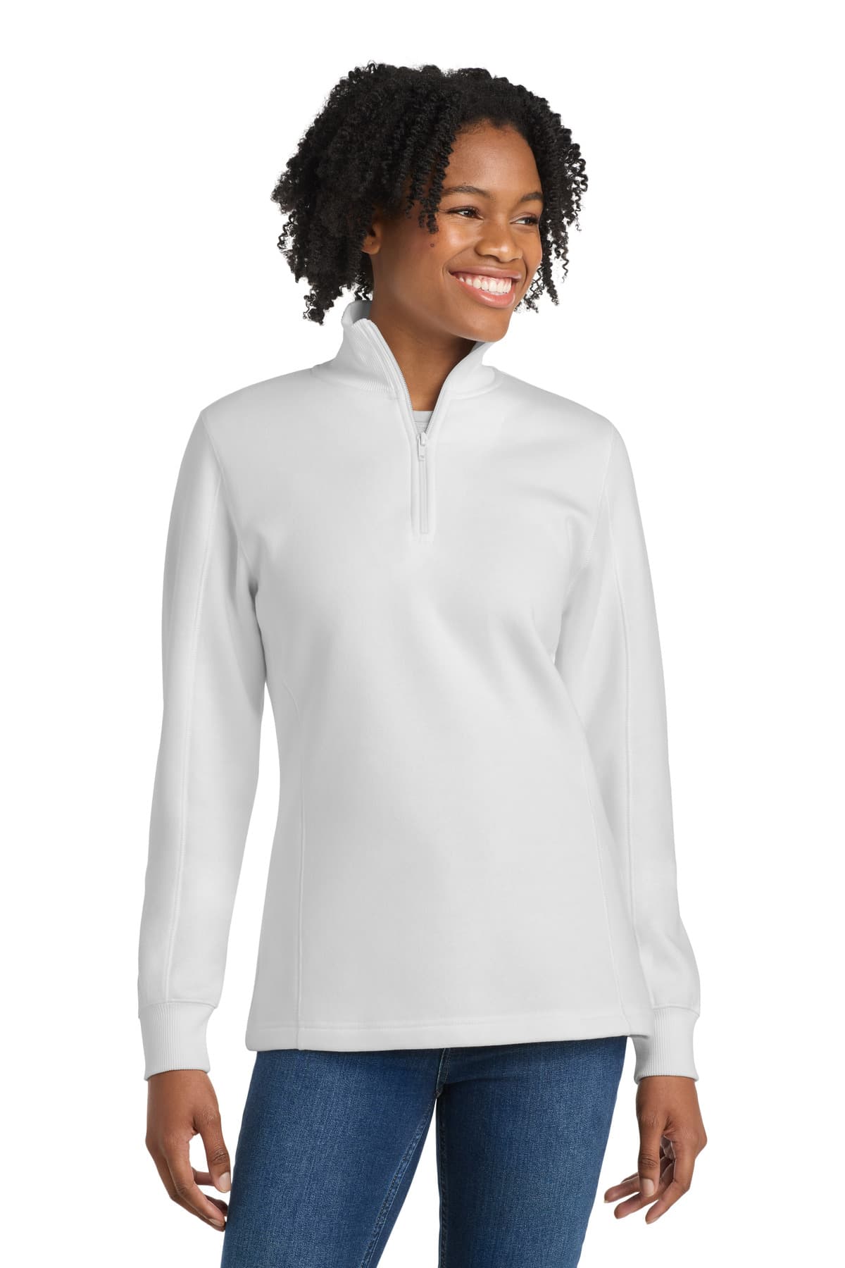 Sport-Tek ® Women's 1/4-Zip Sweatshirt. LST253 thumbnail 4