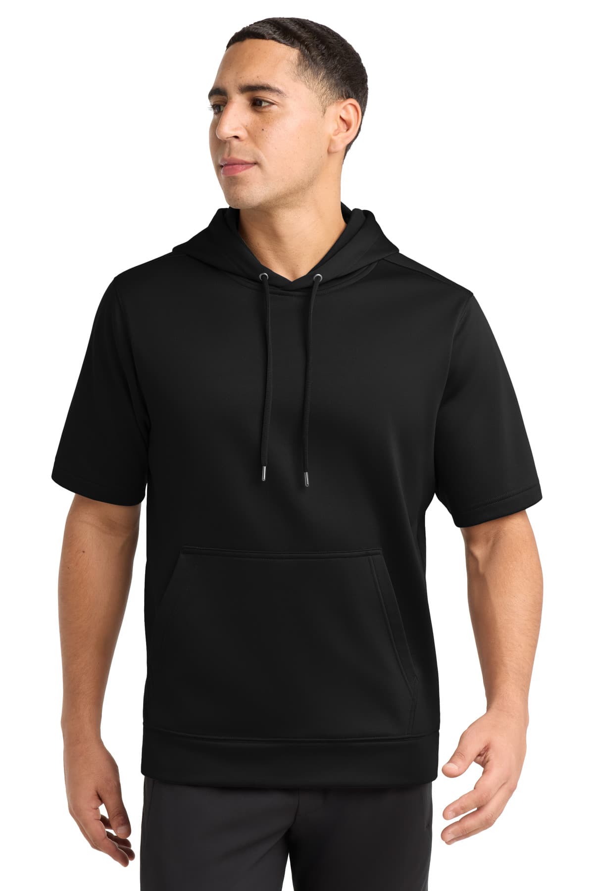 Sport-Tek ® Sport-Wick ® Fleece Short Sleeve Hooded Pullover. ST251 thumbnail 2
