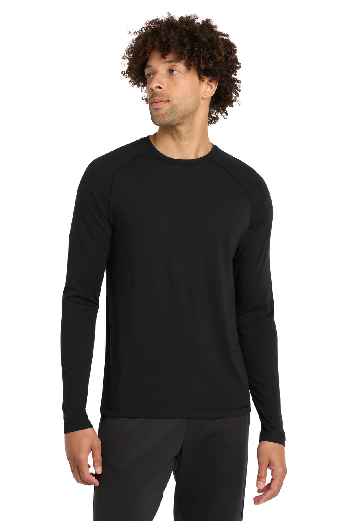 Sport-Tek ® PosiCharge ® Long Sleeve Tri-Blend Wicking Raglan Tee ST400LS thumbnail 2