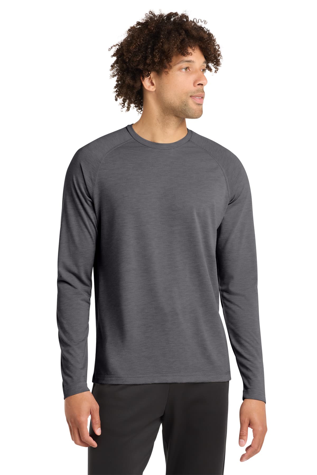 Sport-Tek ® PosiCharge ® Long Sleeve Tri-Blend Wicking Raglan Tee ST400LS thumbnail 4