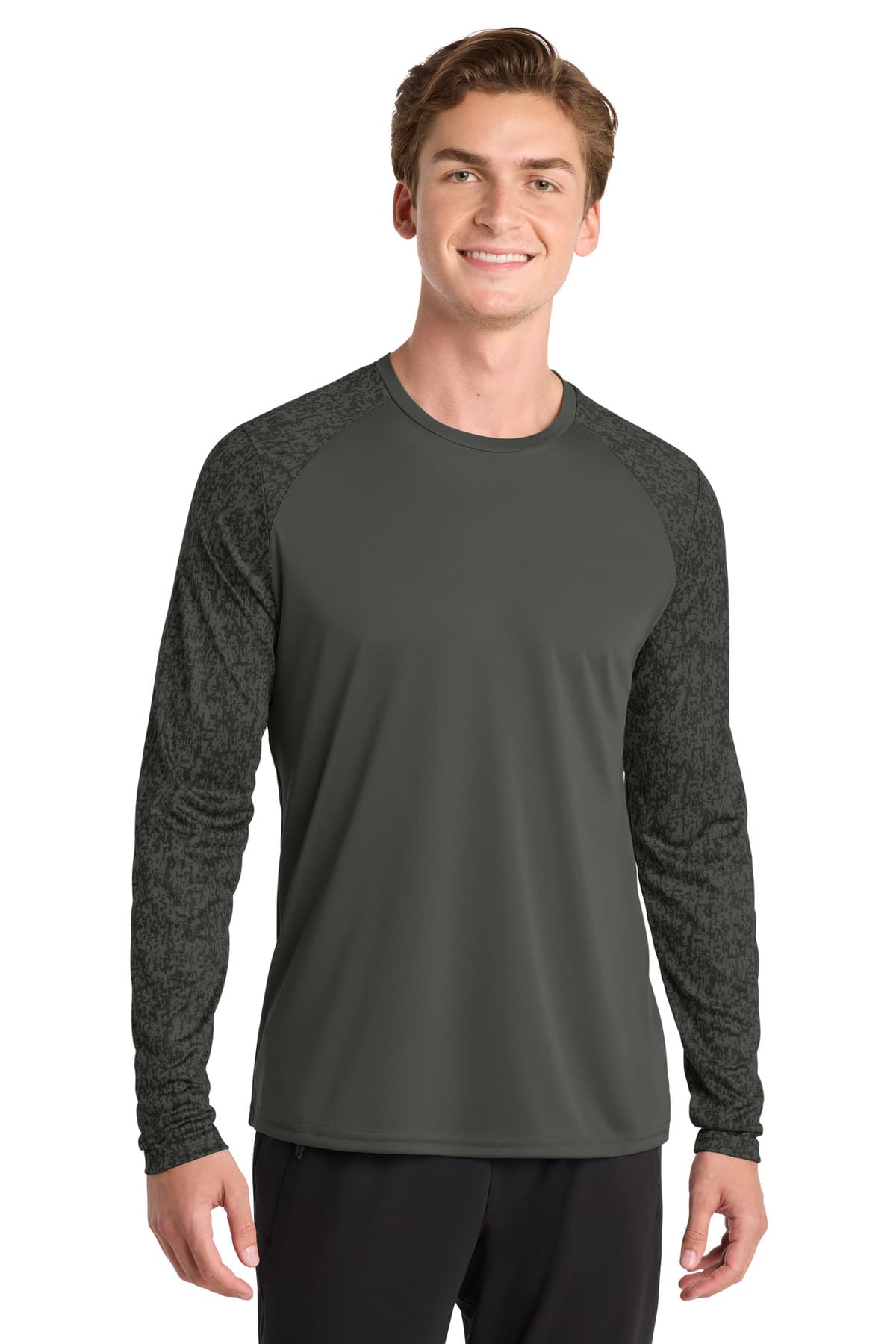 Sport-Tek ® Long Sleeve Digi Camo Tee. ST460LS thumbnail 2
