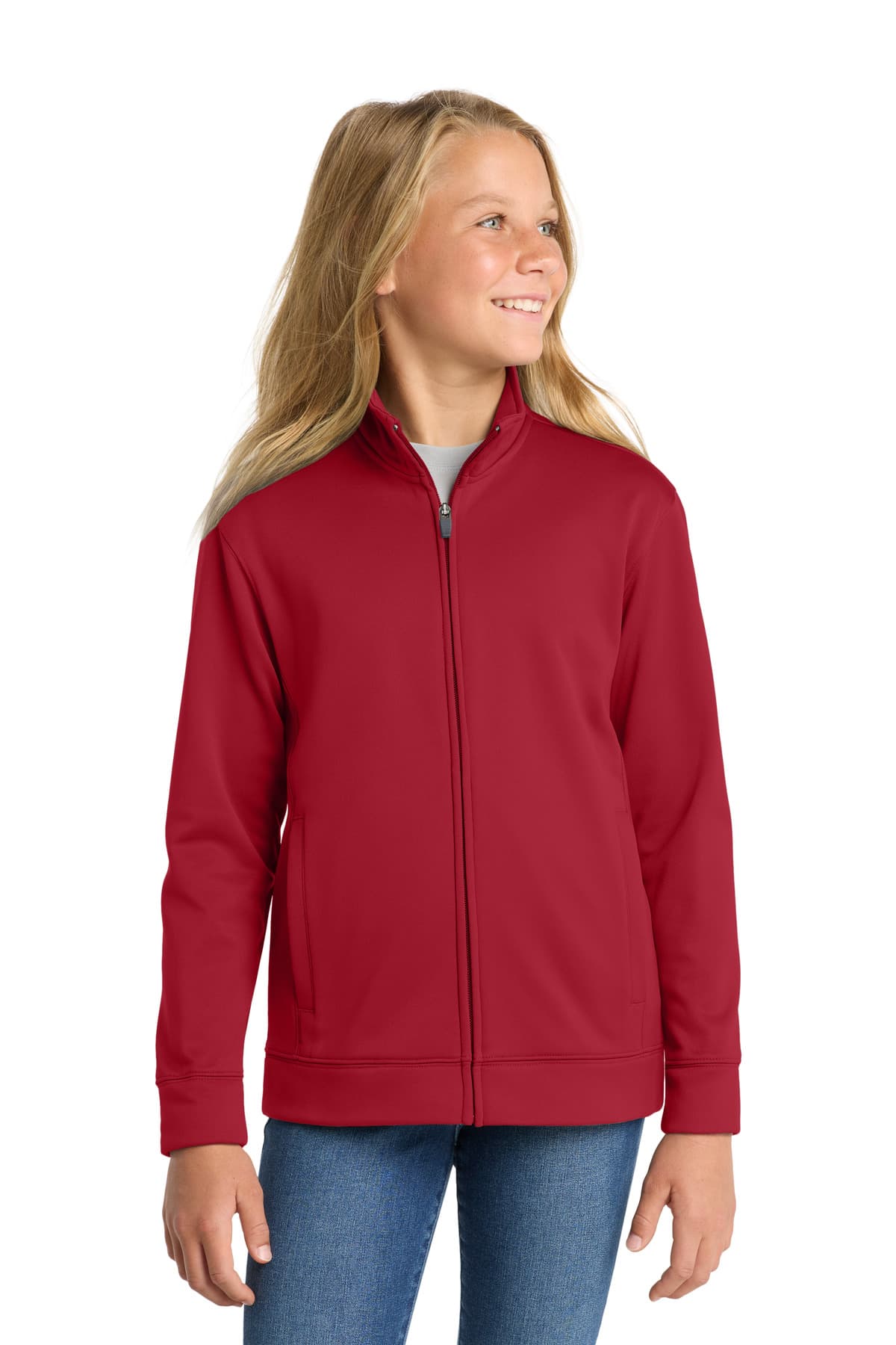 Sport-Tek ® Youth Sport-Wick ® Fleece Full-Zip Jacket. YST241 thumbnail 4