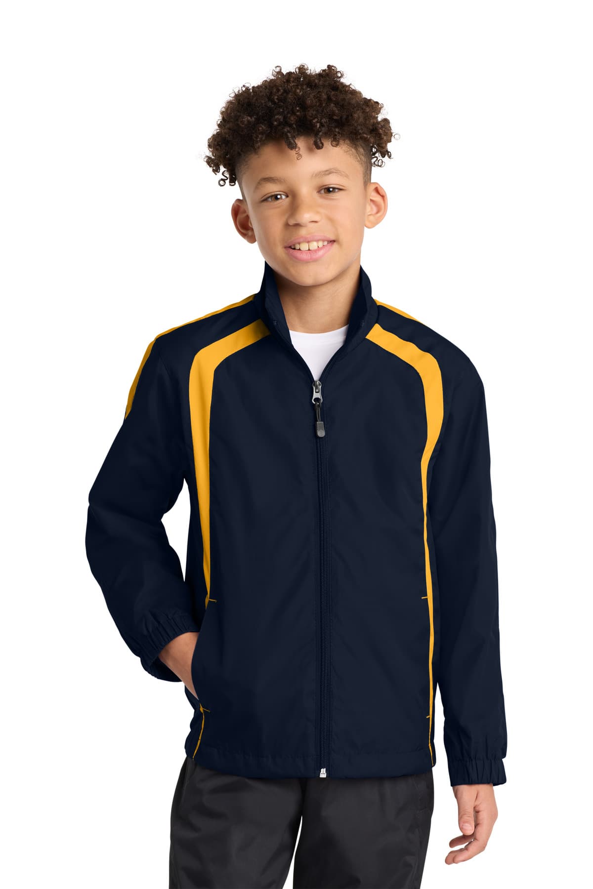 Sport-Tek ® Youth Colorblock Raglan Jacket. YST60 thumbnail 4