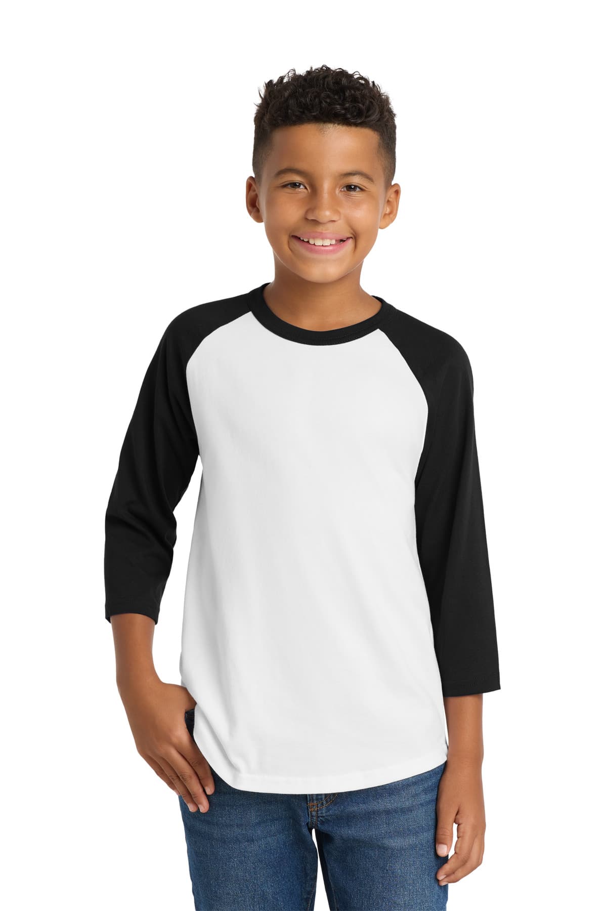 Sport-Tek ® Youth Colorblock Raglan Jersey. YT200 thumbnail 2