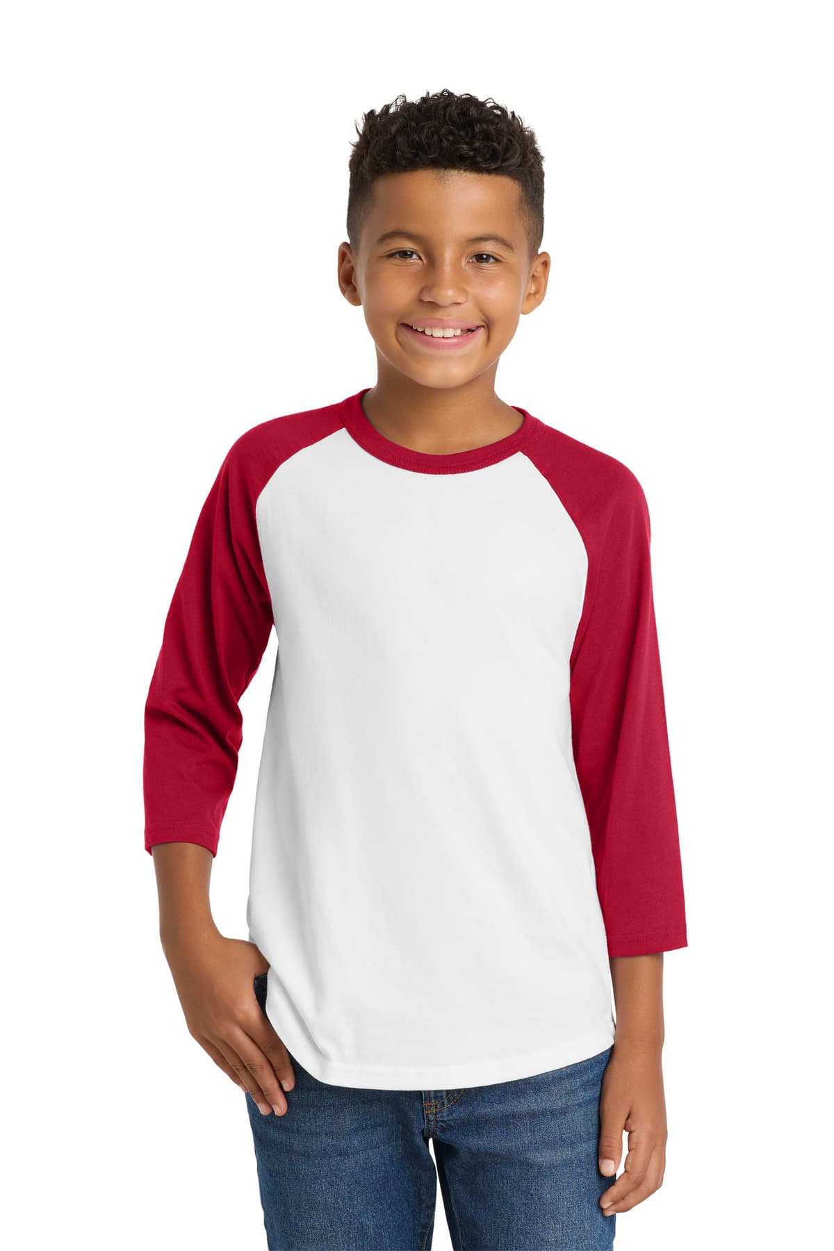 Sport-Tek ® Youth Colorblock Raglan Jersey. YT200 thumbnail 4