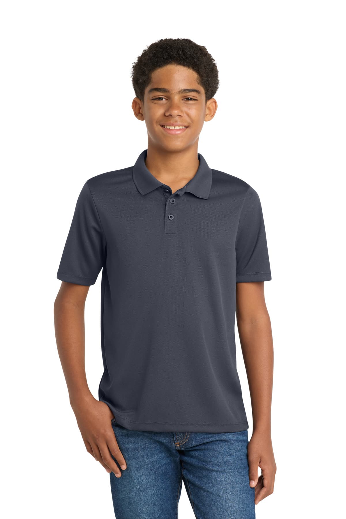Sport-Tek ® Youth PosiCharge ® RacerMesh ® Polo. YST640 thumbnail 4