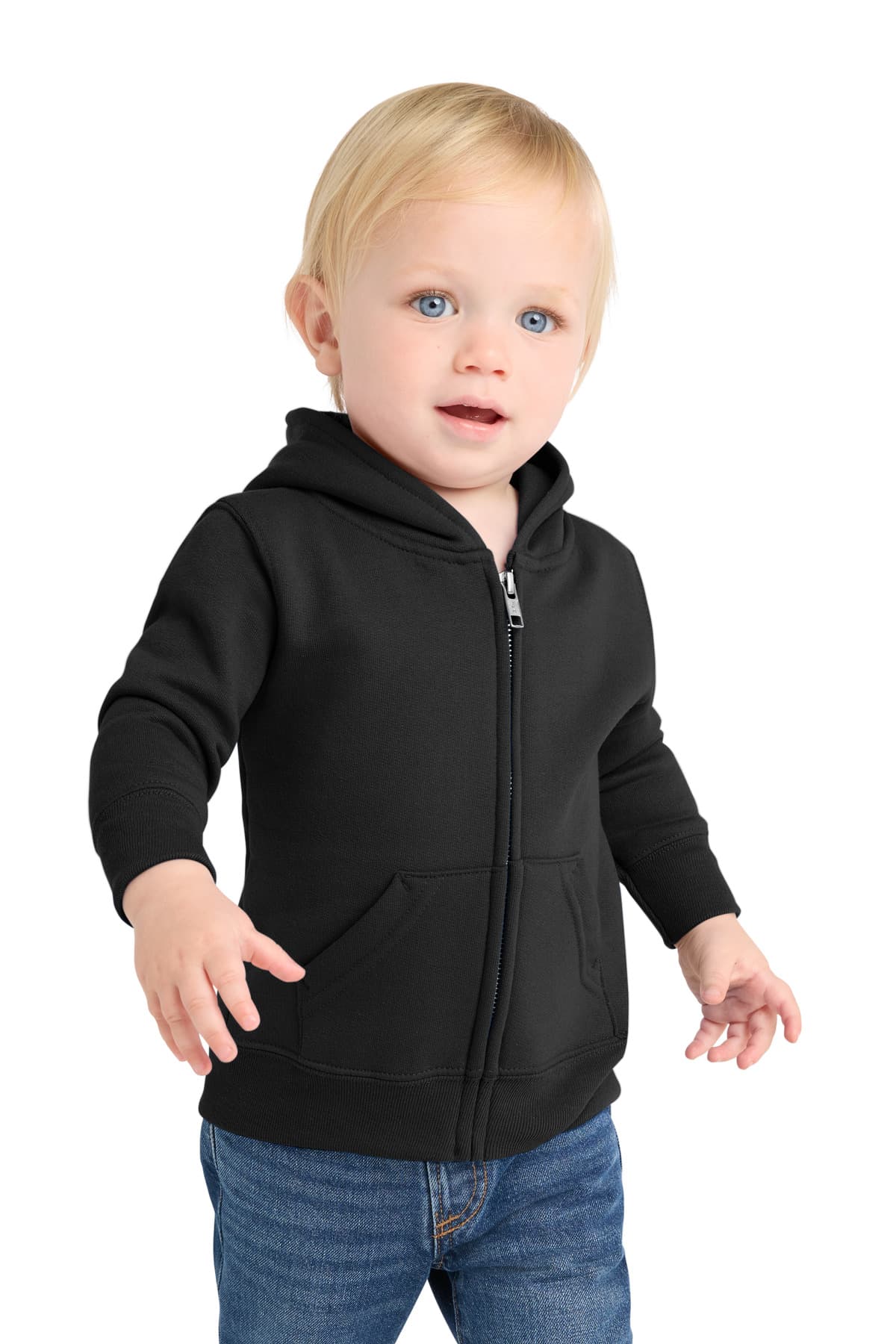 Port & Co  Infant Core Fleece Full-Zip Hooded Sweatshirt. CAR78IZH thumbnail 3