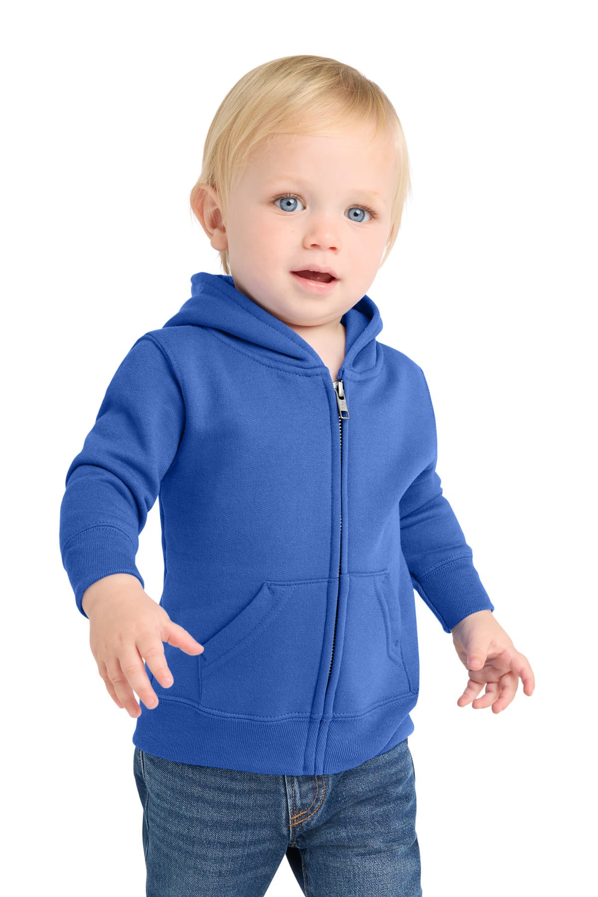 Port & Co  Infant Core Fleece Full-Zip Hooded Sweatshirt. CAR78IZH thumbnail 5