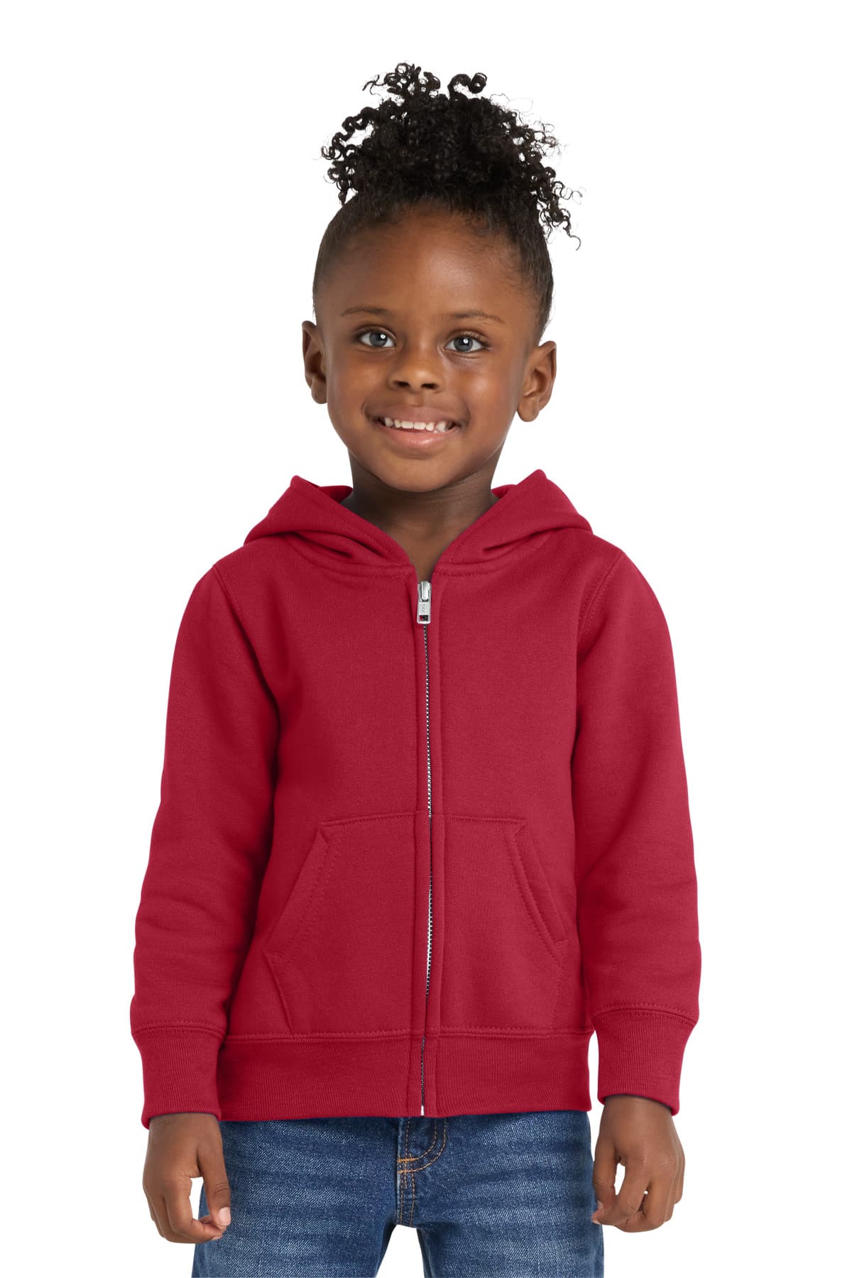 Port & Co  Toddler Core Fleece Full-Zip Hooded Sweatshirt. CAR78TZH thumbnail 2