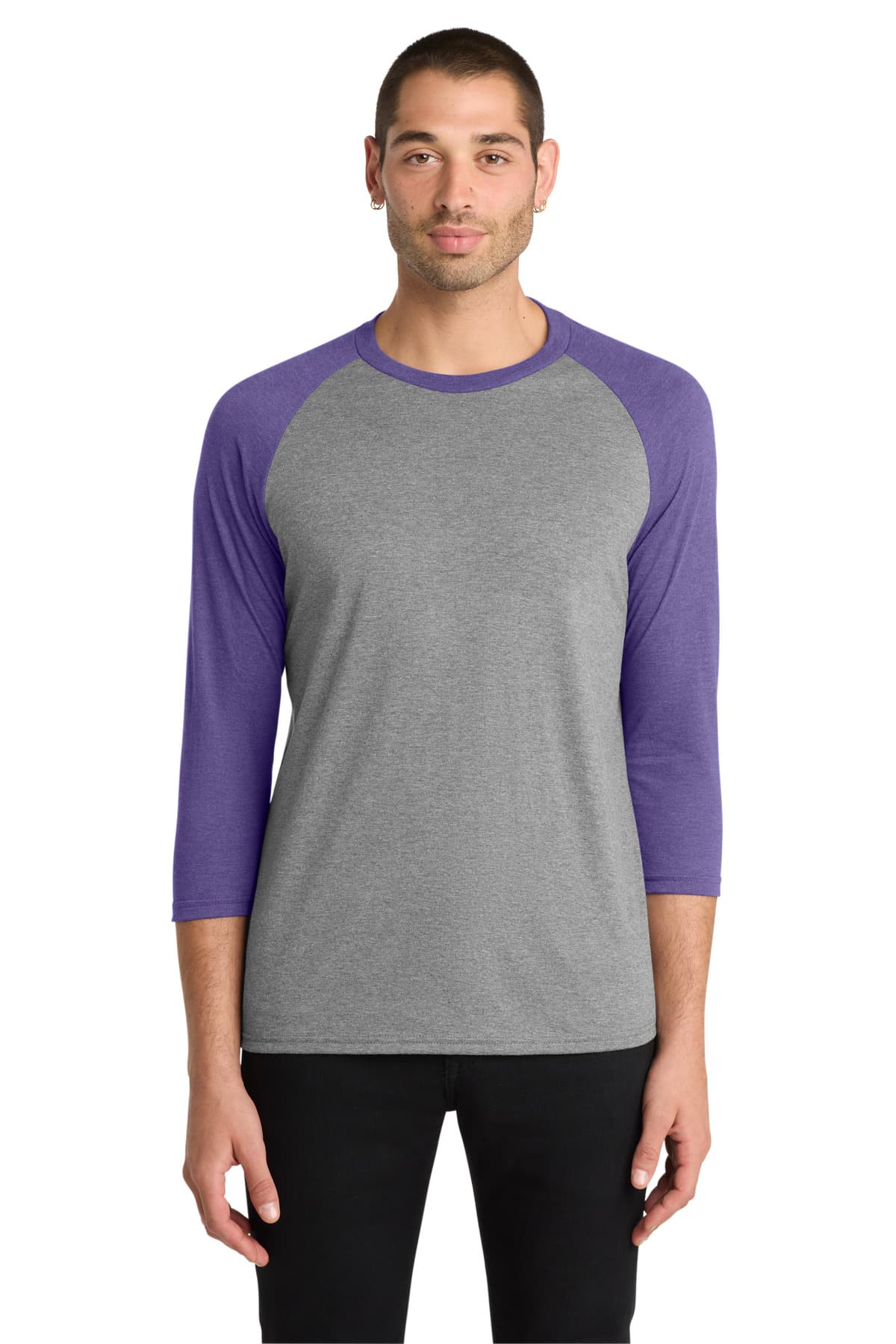 District ® Perfect Tri ® 3/4-Sleeve Raglan. DM136 thumbnail 3