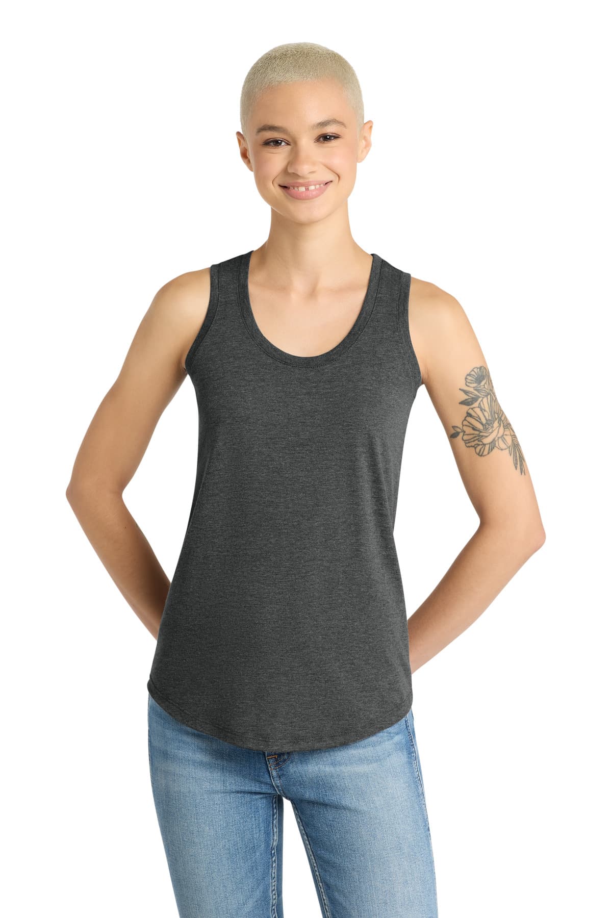 District ® Women's Perfect Tri ® Racerback Tank. DM138L thumbnail 3