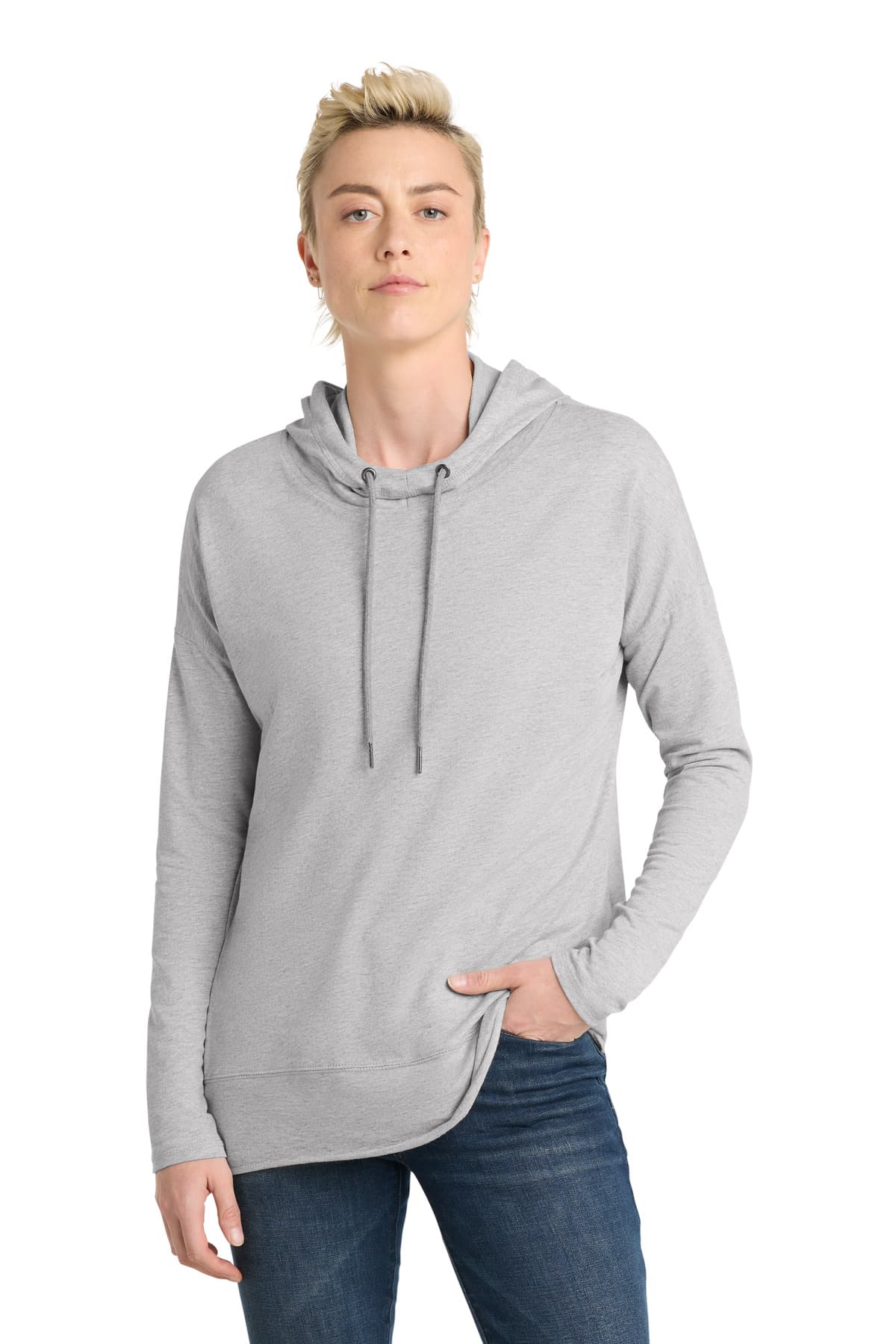 District ® Women's Featherweight French Terry  Hoodie DT671 thumbnail 3