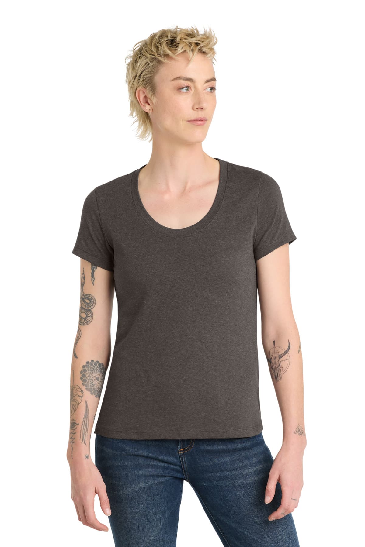 District ® Women's Flex Scoop Neck Tee DT7501 thumbnail 3