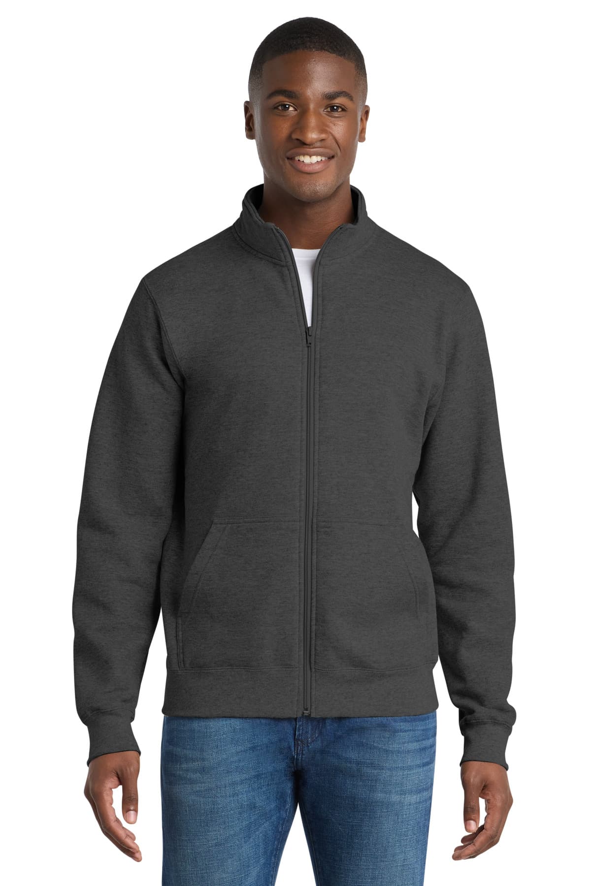 Port & Co  Core Fleece Cadet Full-Zip Sweatshirt PC78FZ thumbnail 4