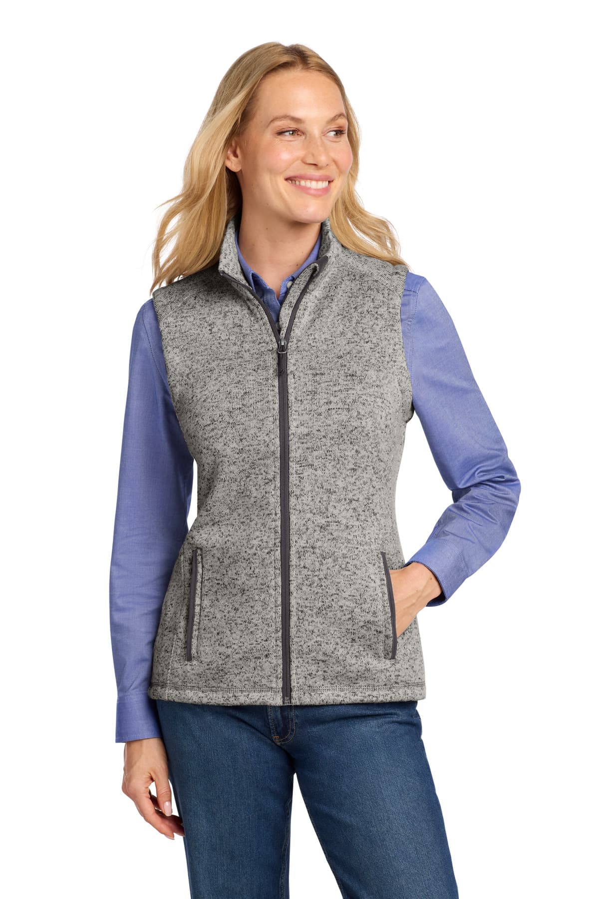 Port Authority ® Women's Sweater Fleece Vest L236 thumbnail 3