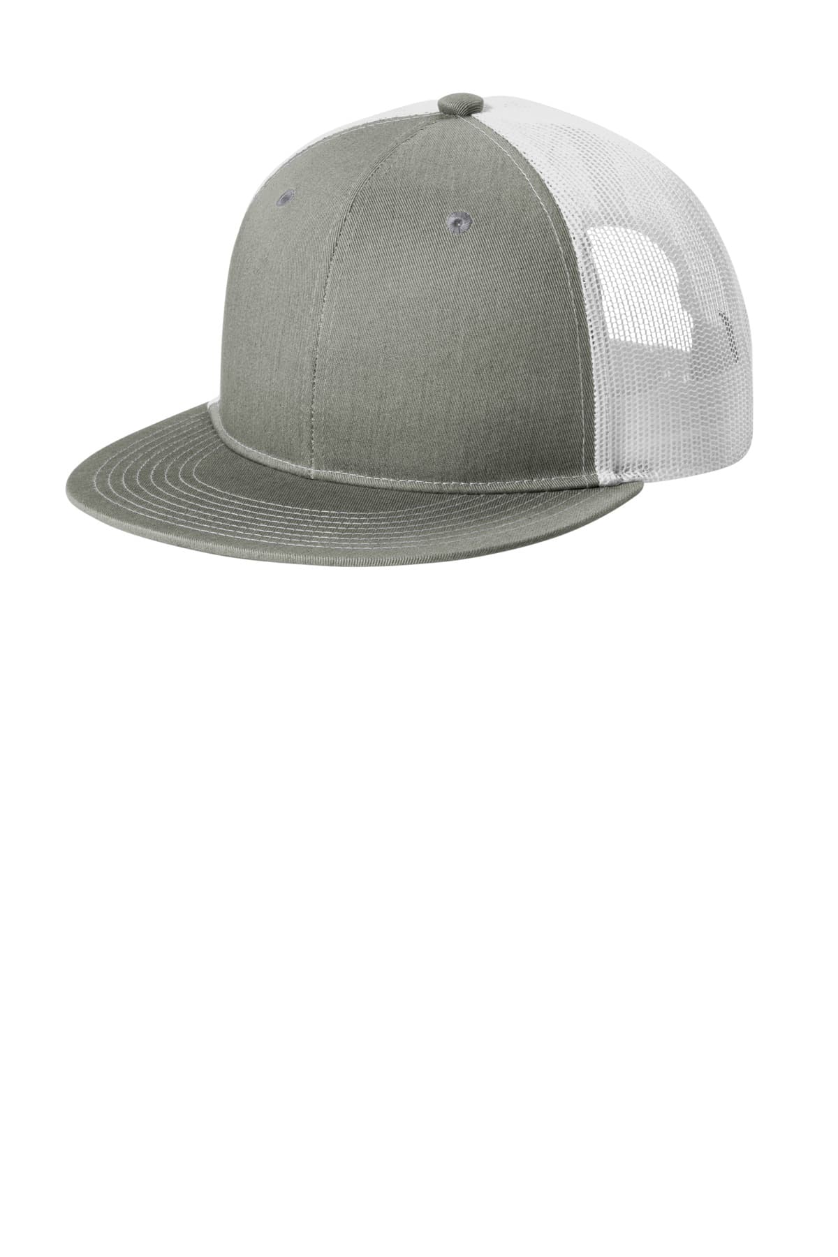 Port Authority ® Snapback Flat Bill Trucker Cap C407 thumbnail 3