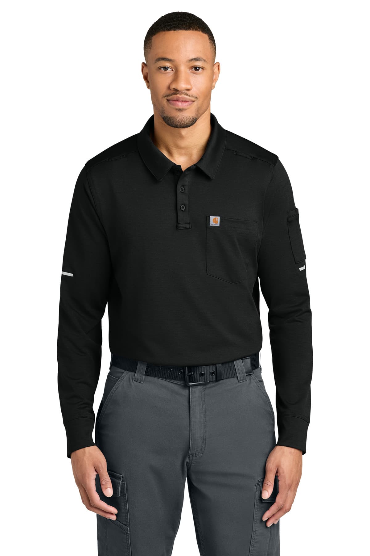 Carhartt ® FLD & RSCU Long Sleeve Polo CTC16129 thumbnail 3