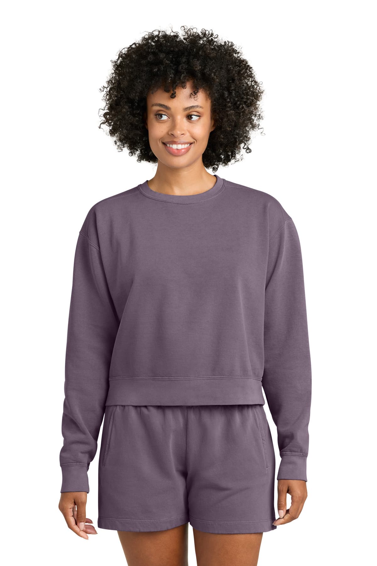 Comfort Colors ® Women's Mid-Length Crewneck Sweatshirt 1566L thumbnail 2