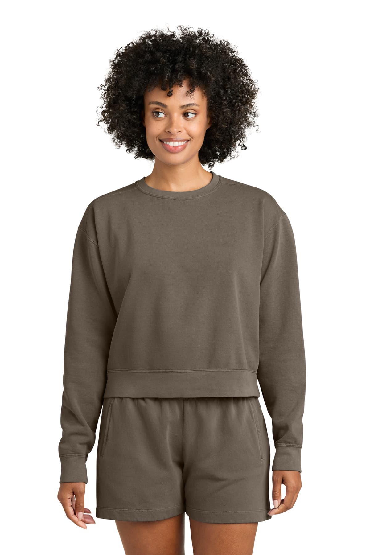 Comfort Colors ® Women's Mid-Length Crewneck Sweatshirt 1566L thumbnail 3