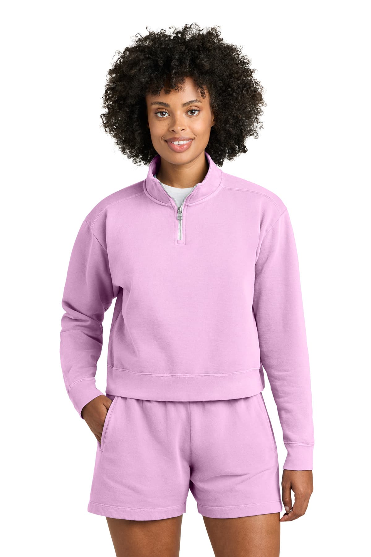 Comfort Colors ® Women's Mid-Length 1/4-Zip Sweatshirt 1580L thumbnail 4