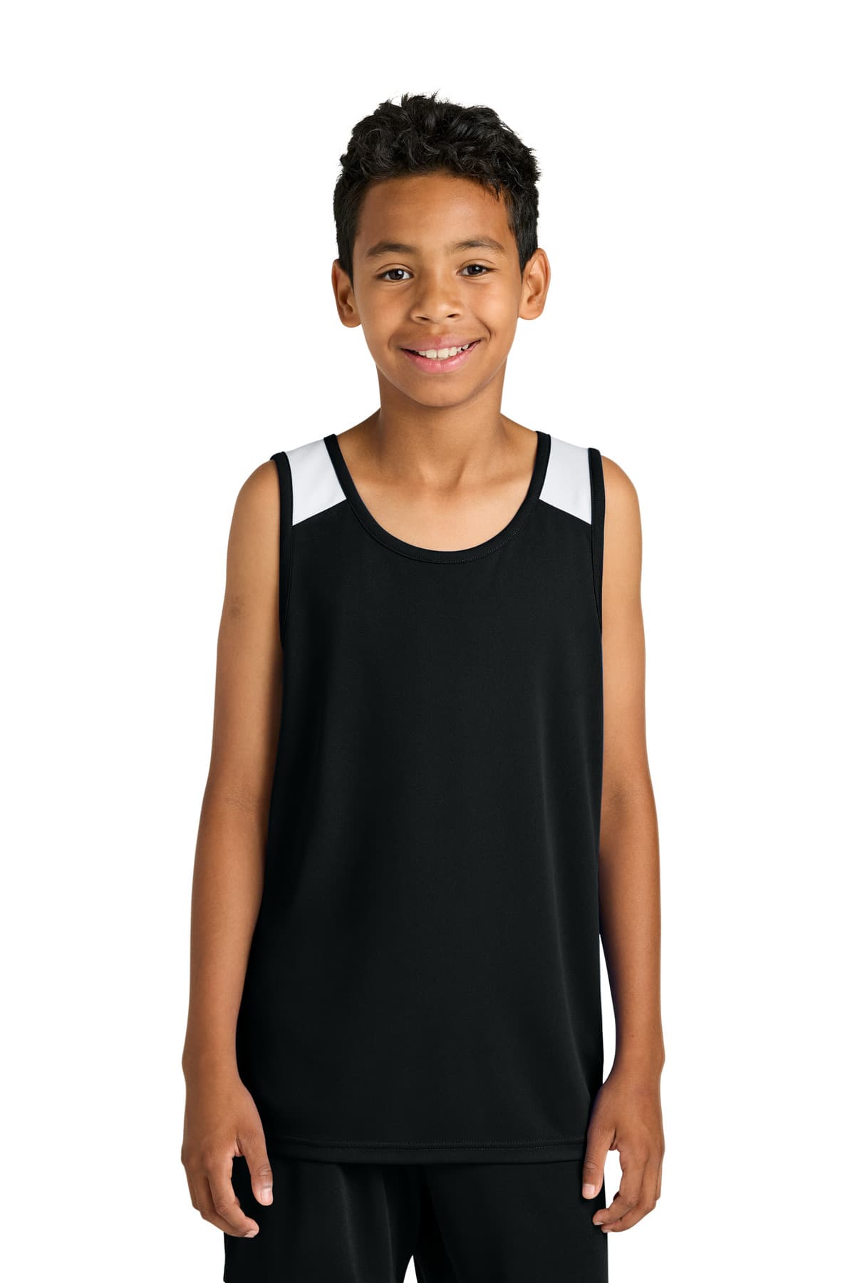 Sport-Tek ® Youth Club Track Tank YST446 thumbnail 2