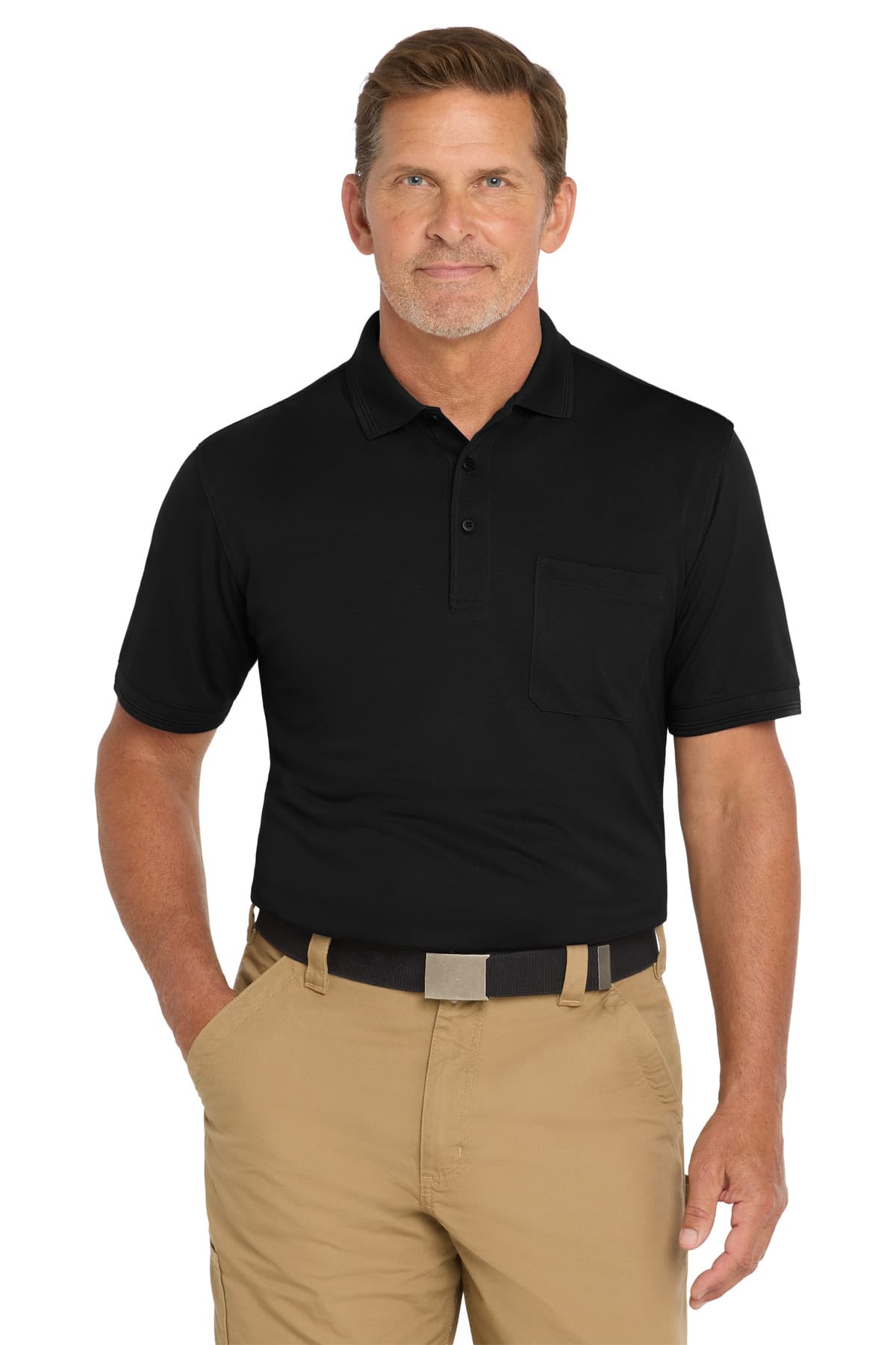 CornerStone ® Industrial Snag-Proof Pique Pocket Polo. CS4020P thumbnail 2