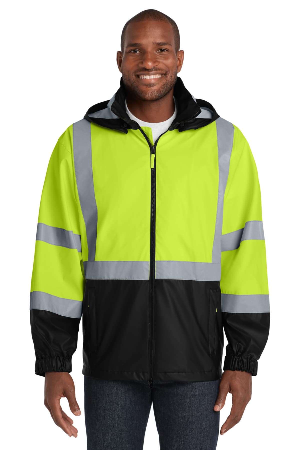 CornerStone ® - ANSI 107 Class 3 Safety Windbreaker. CSJ25 thumbnail 2