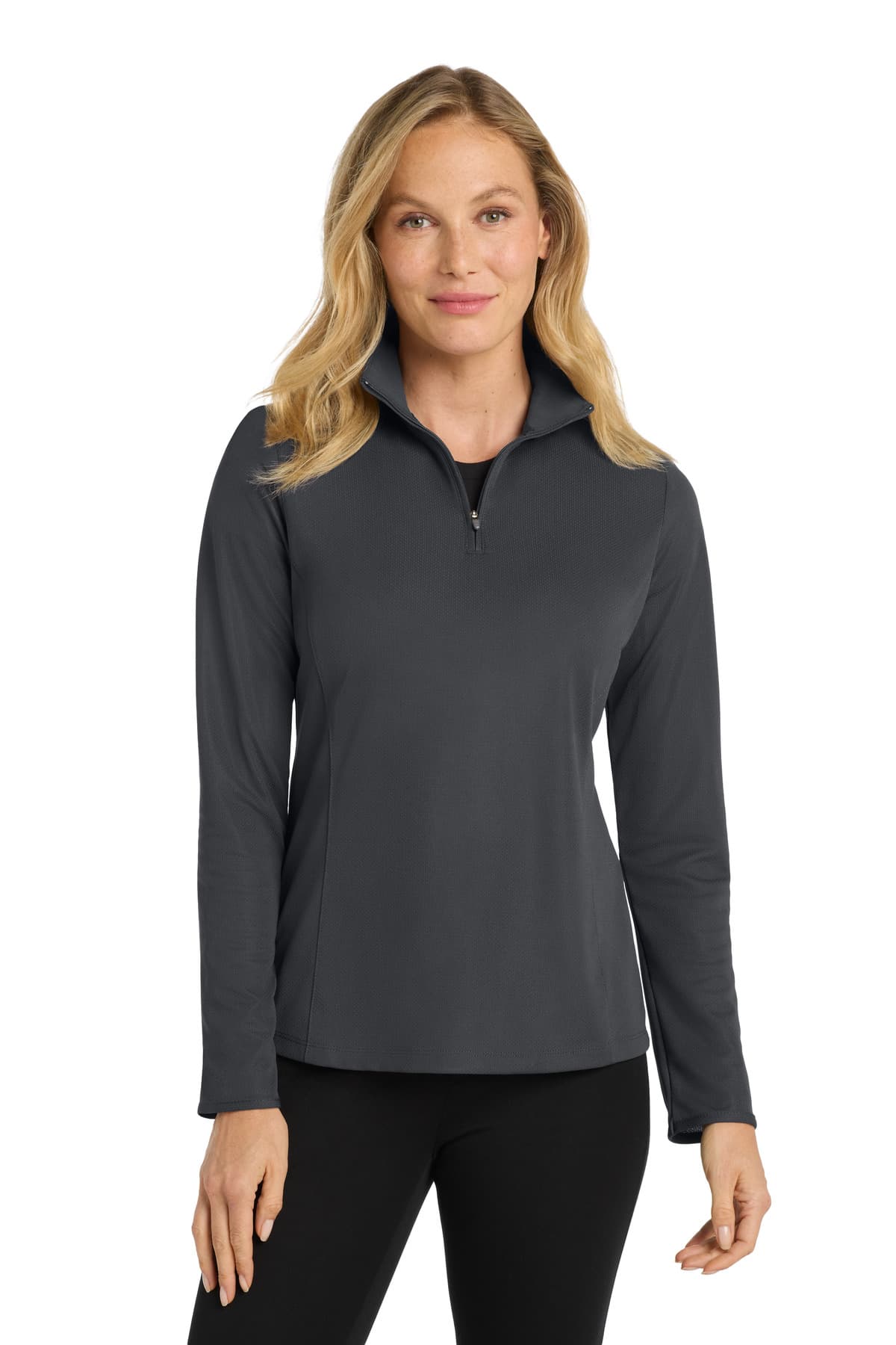 Port Authority ® Women's Pinpoint Mesh 1/2-Zip . L806 thumbnail 2