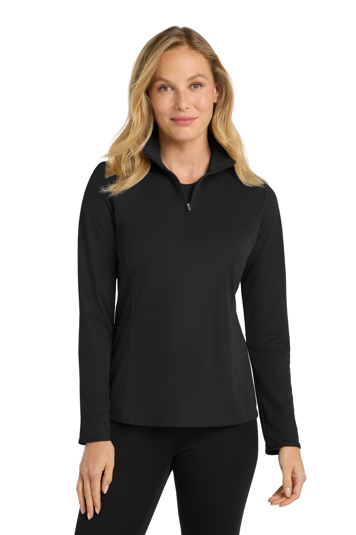 Port Authority ® Women's Pinpoint Mesh 1/2-Zip . L806 thumbnail 3