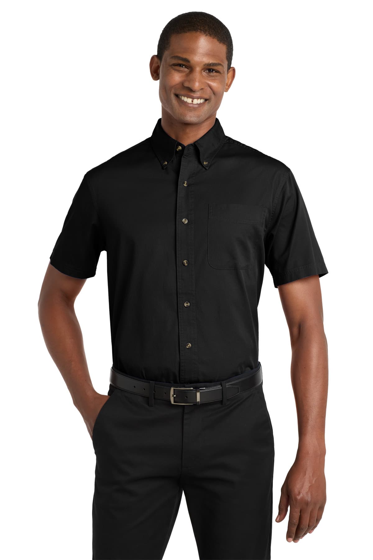 Port Authority ® Short Sleeve Twill Shirt. S500T thumbnail 2