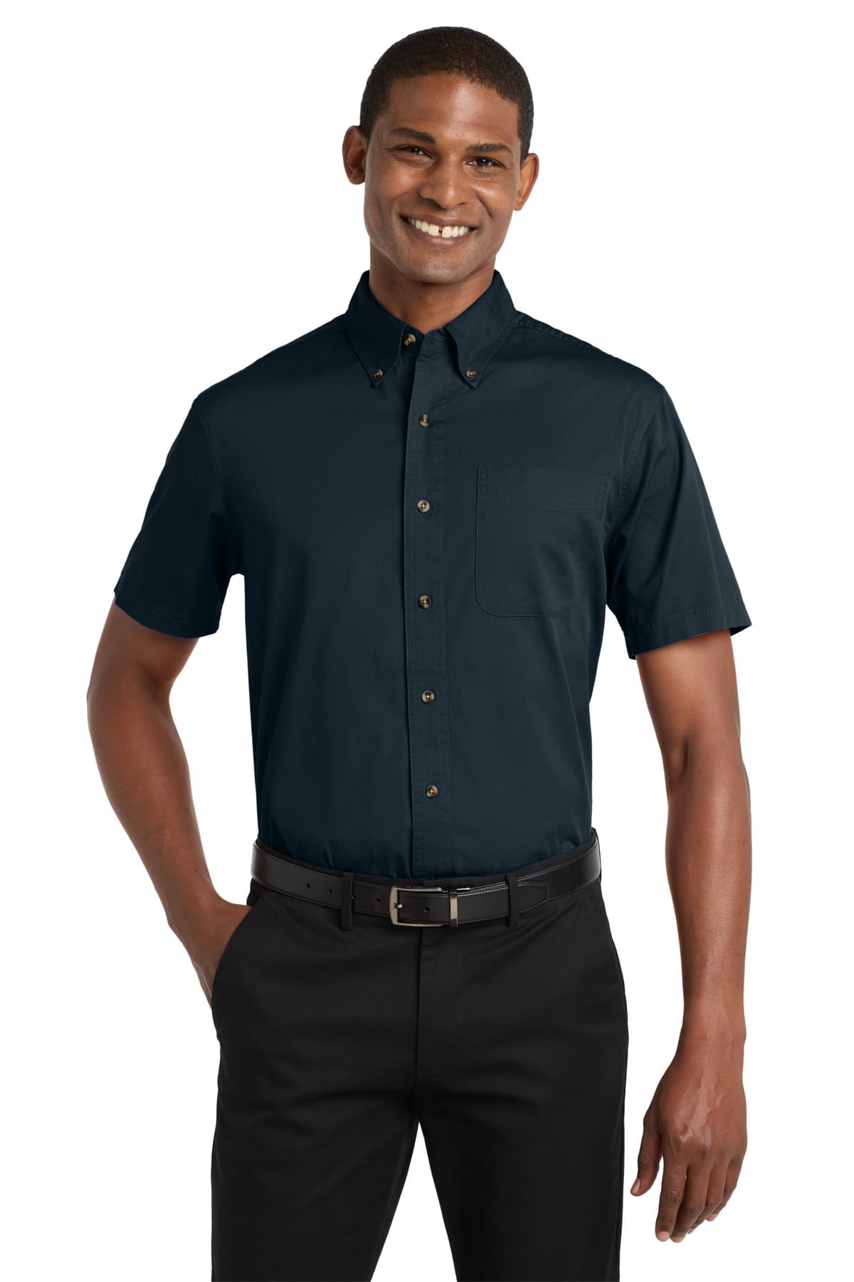 Port Authority ® Short Sleeve Twill Shirt. S500T thumbnail 3