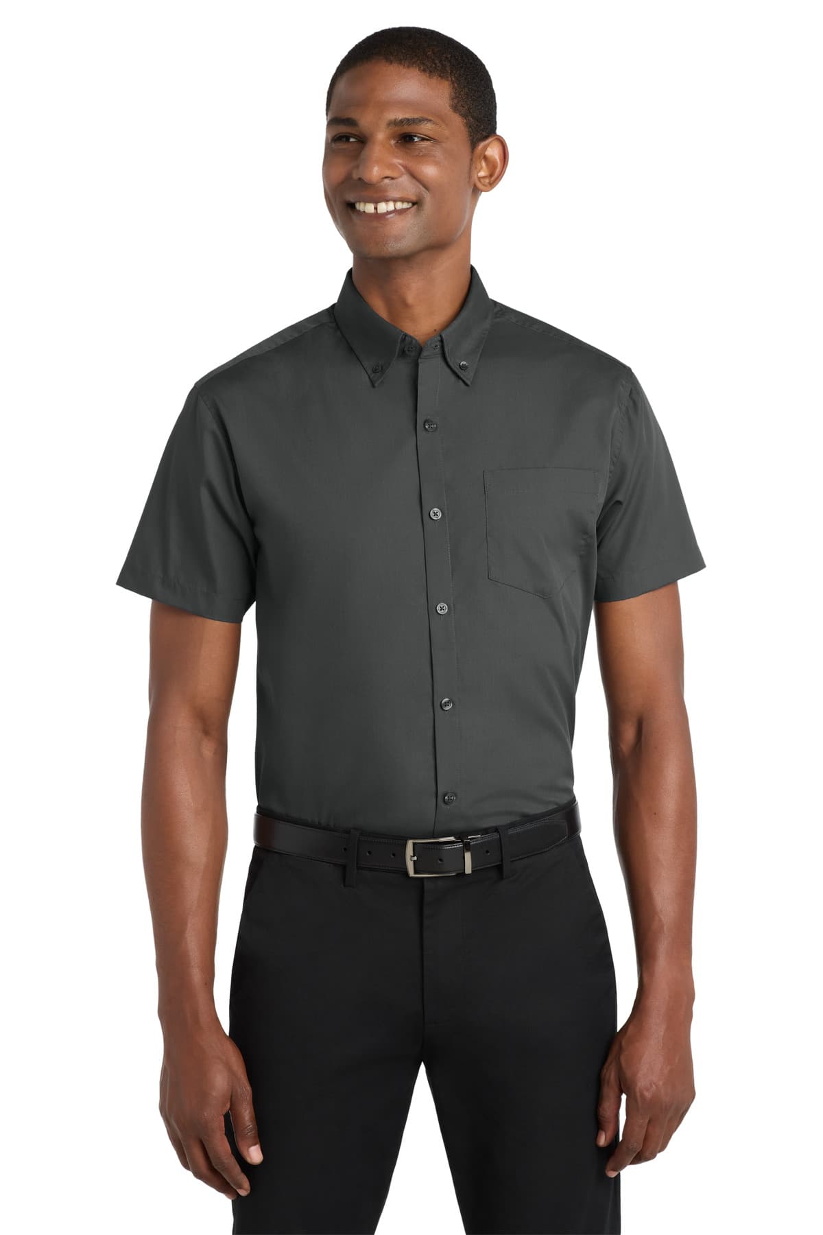 Port Authority ® Short Sleeve Carefree Poplin Shirt. W101 thumbnail 4