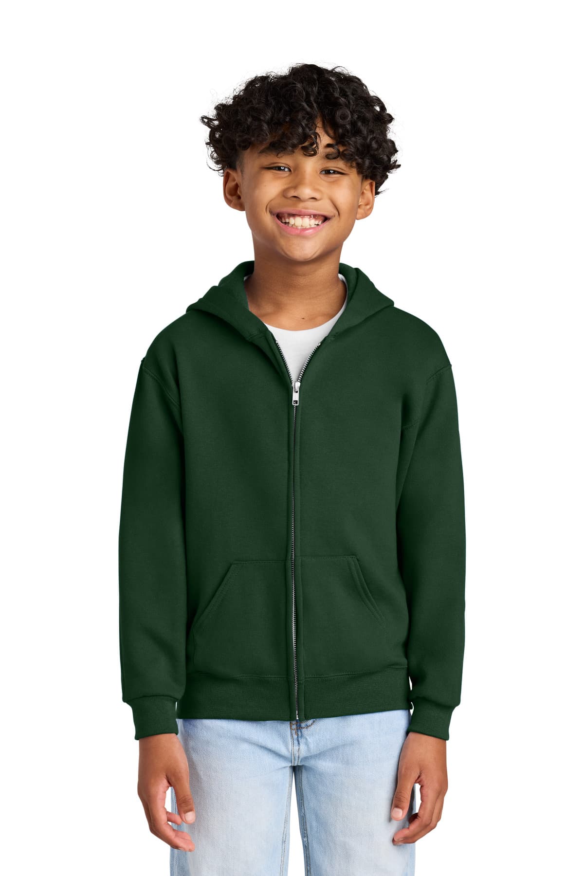 Jerzees ® - Youth NuBlend ® Full-Zip Hooded Sweatshirt. 993B thumbnail 5